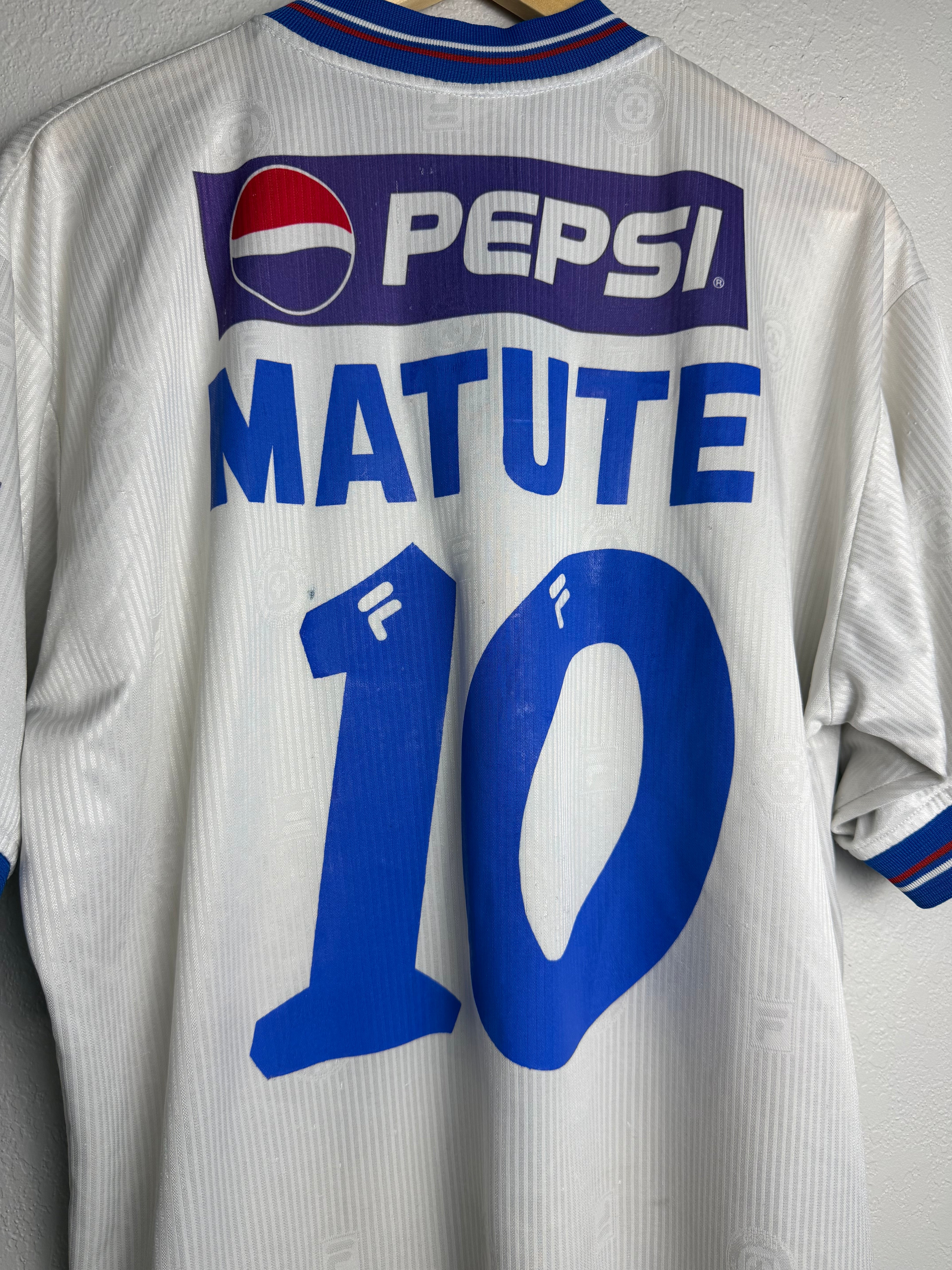 Cruz Azul 1998 Away Jersey #10 Matute