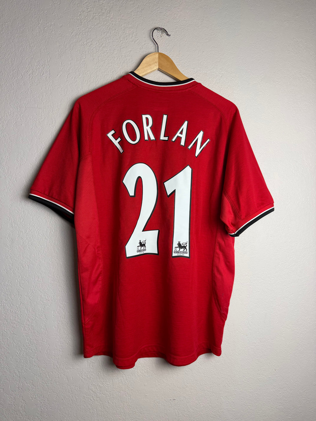 Manchester United 2000/01 Home Jersey #21 Forlan