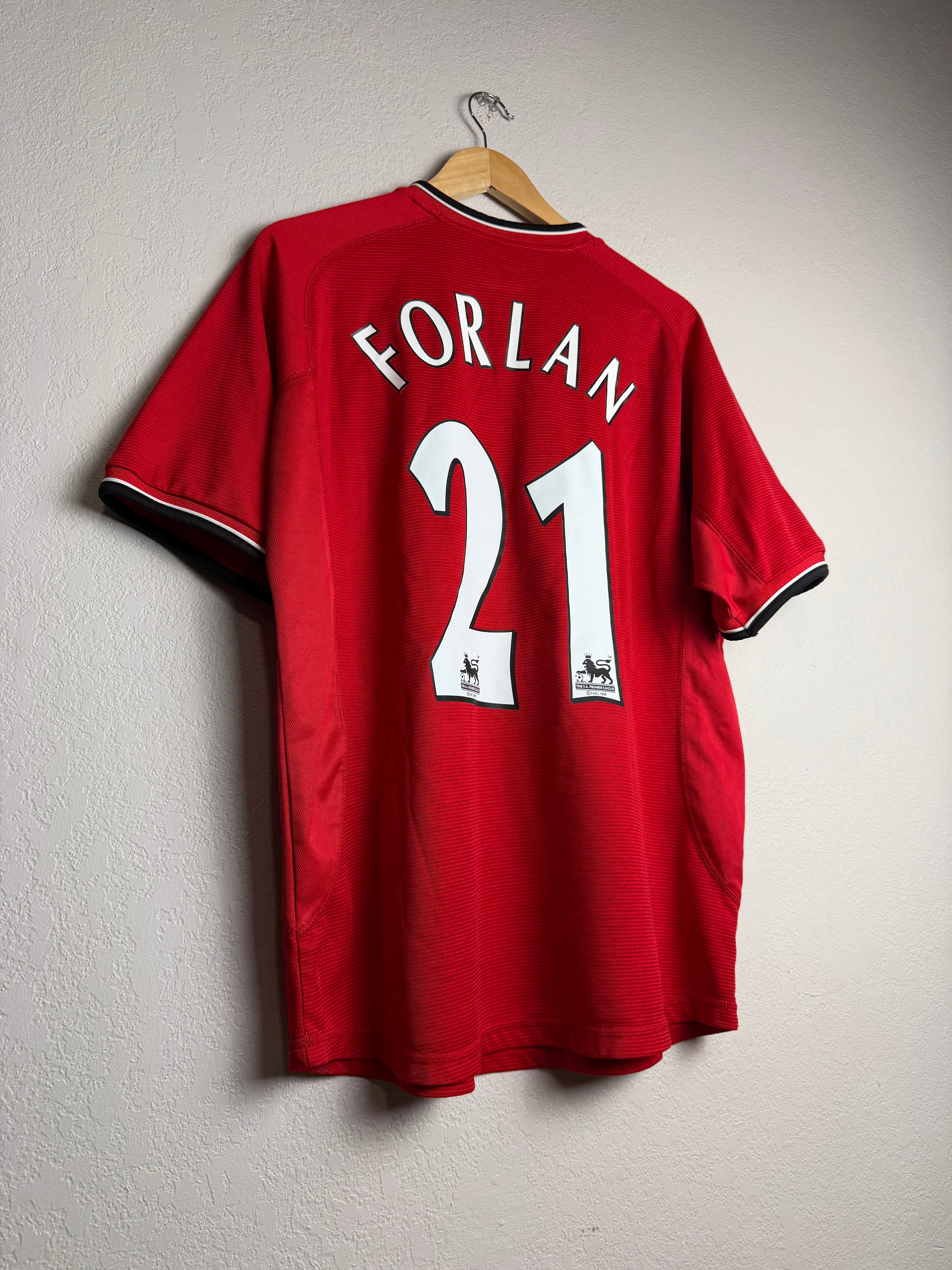 Manchester United 2000/01 Home Jersey #21 Forlan
