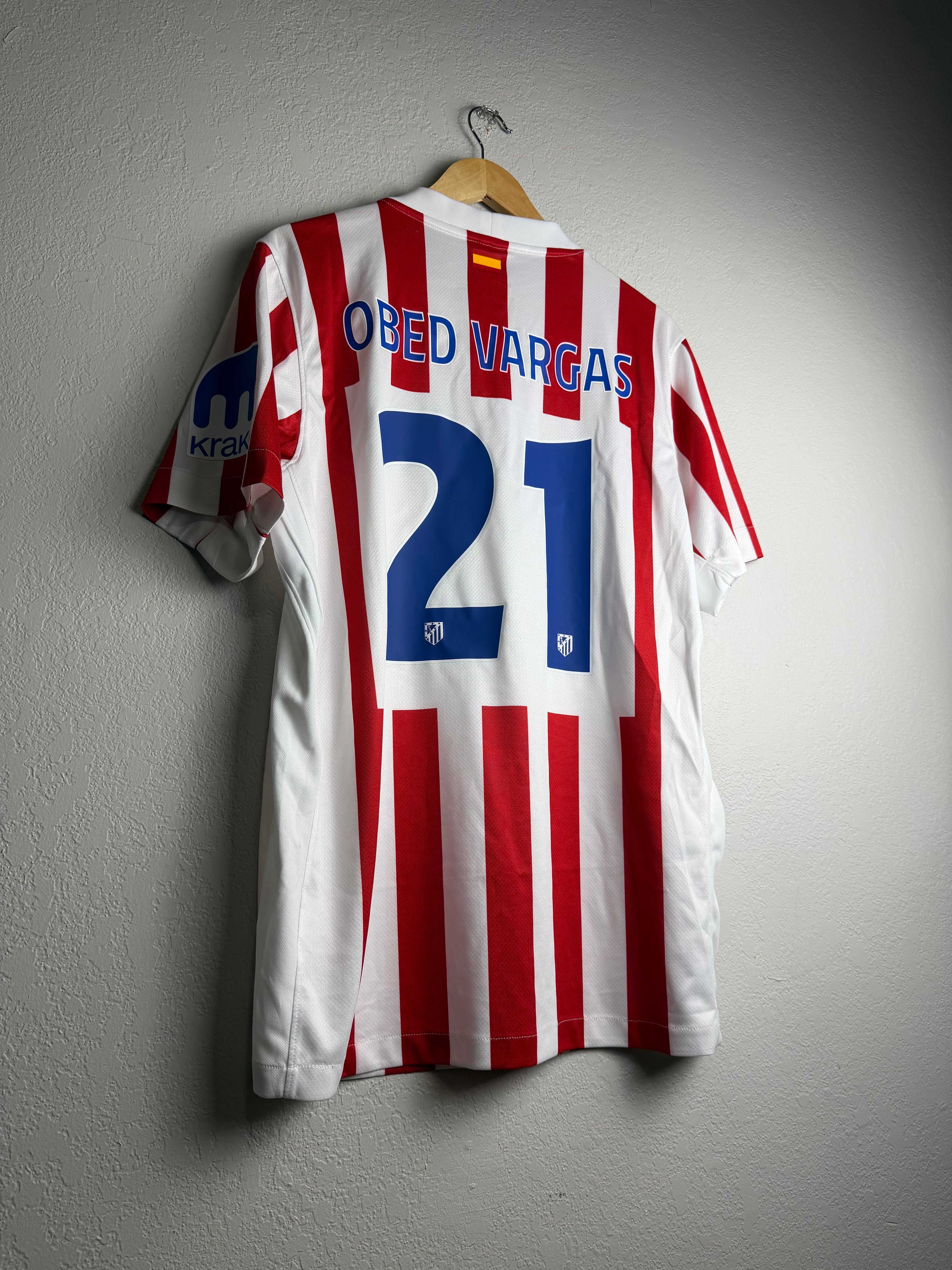 Atletico Madrid 2025/26 Home Jersey #21 Obed Vargas