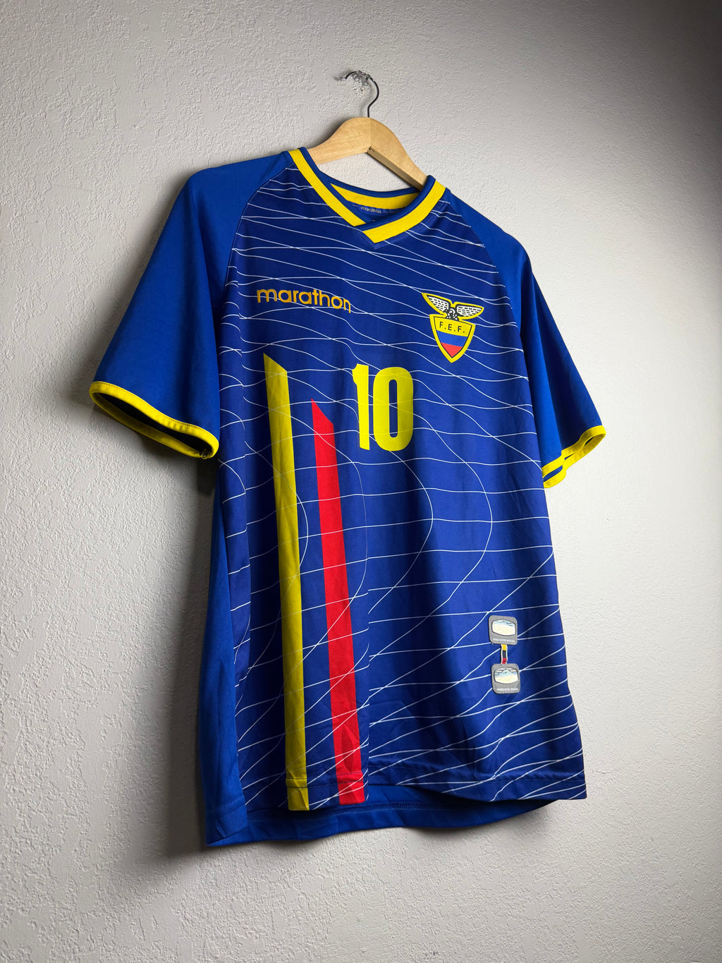 Ecuador National Team 2003/04 Away Jersey #10 Aguinaga