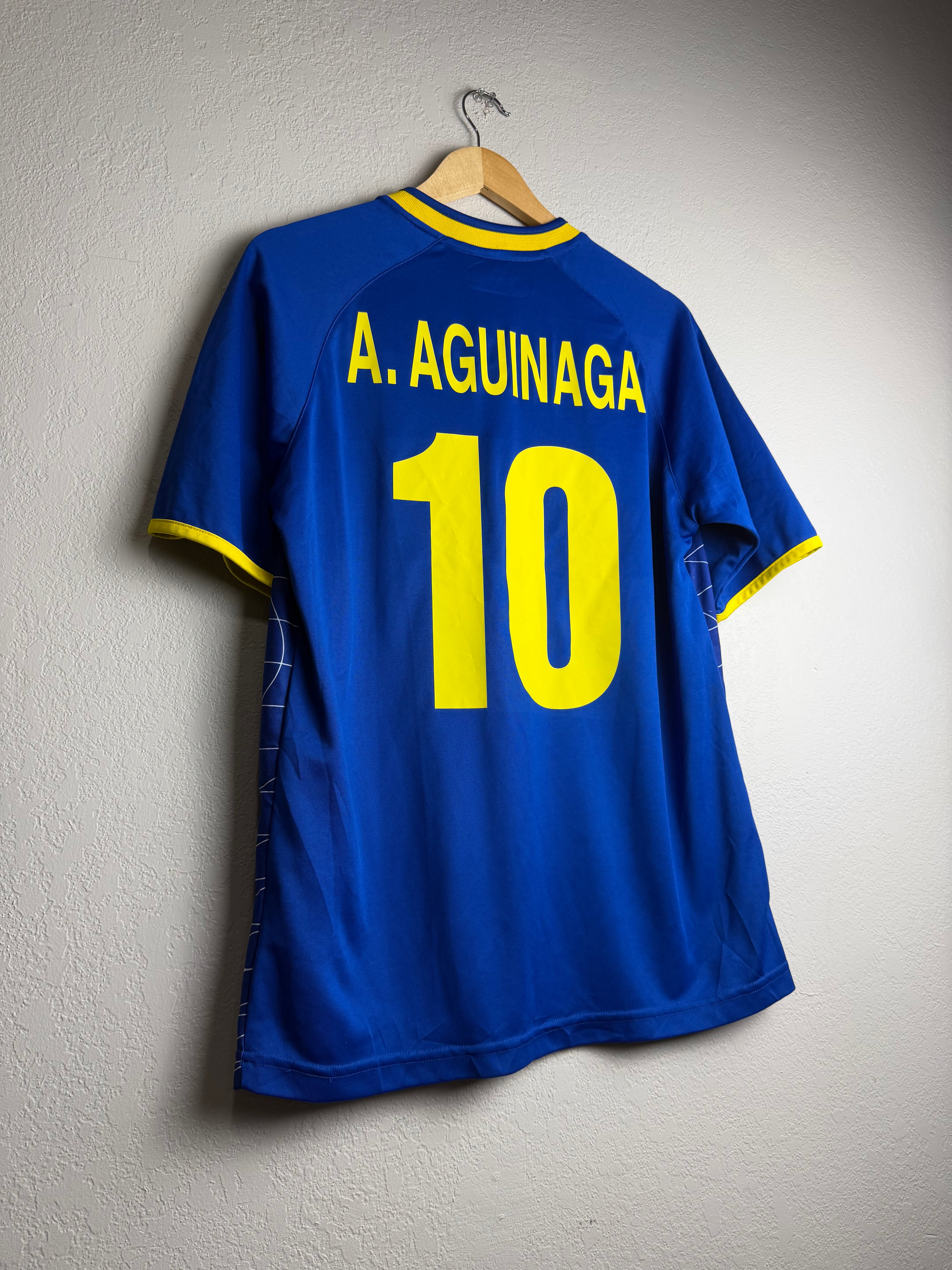 Ecuador National Team 2003/04 Away Jersey #10 Aguinaga