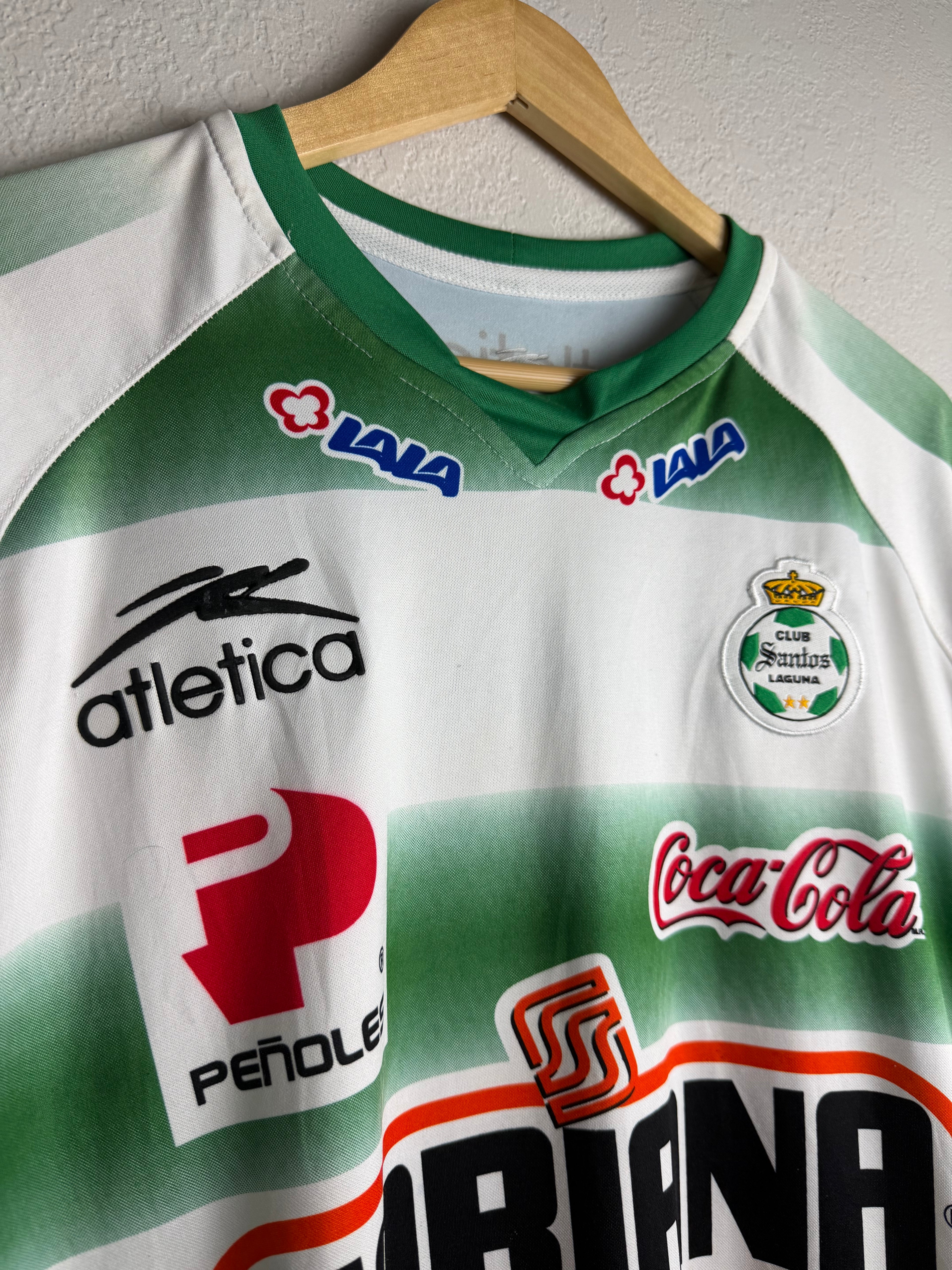 Santos Laguna 2007/08 Home Jersey #10 Ludueña