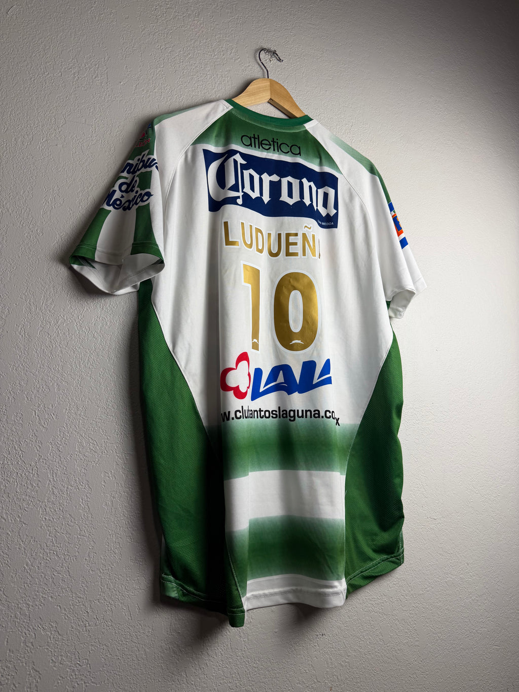 Santos Laguna 2007/08 Home Jersey #10 Ludueña