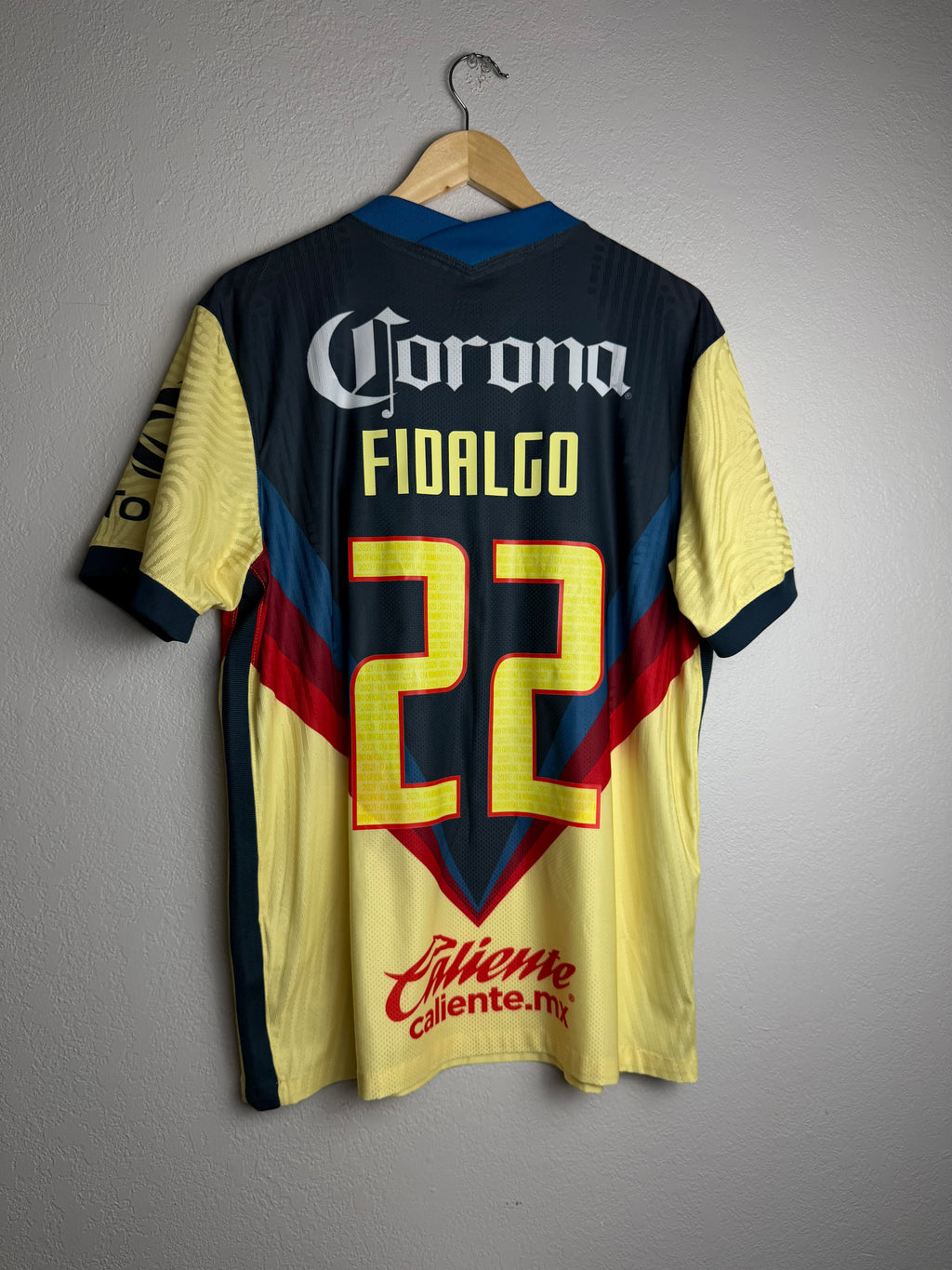 Club America 2020/21 Home Jersey #22 Fidalgo Player Version