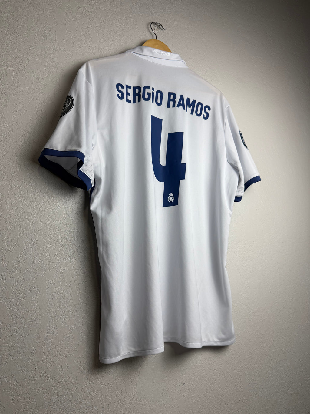 Real Madrid CF 2016/17 Home Jersey #4 Sergio Ramos