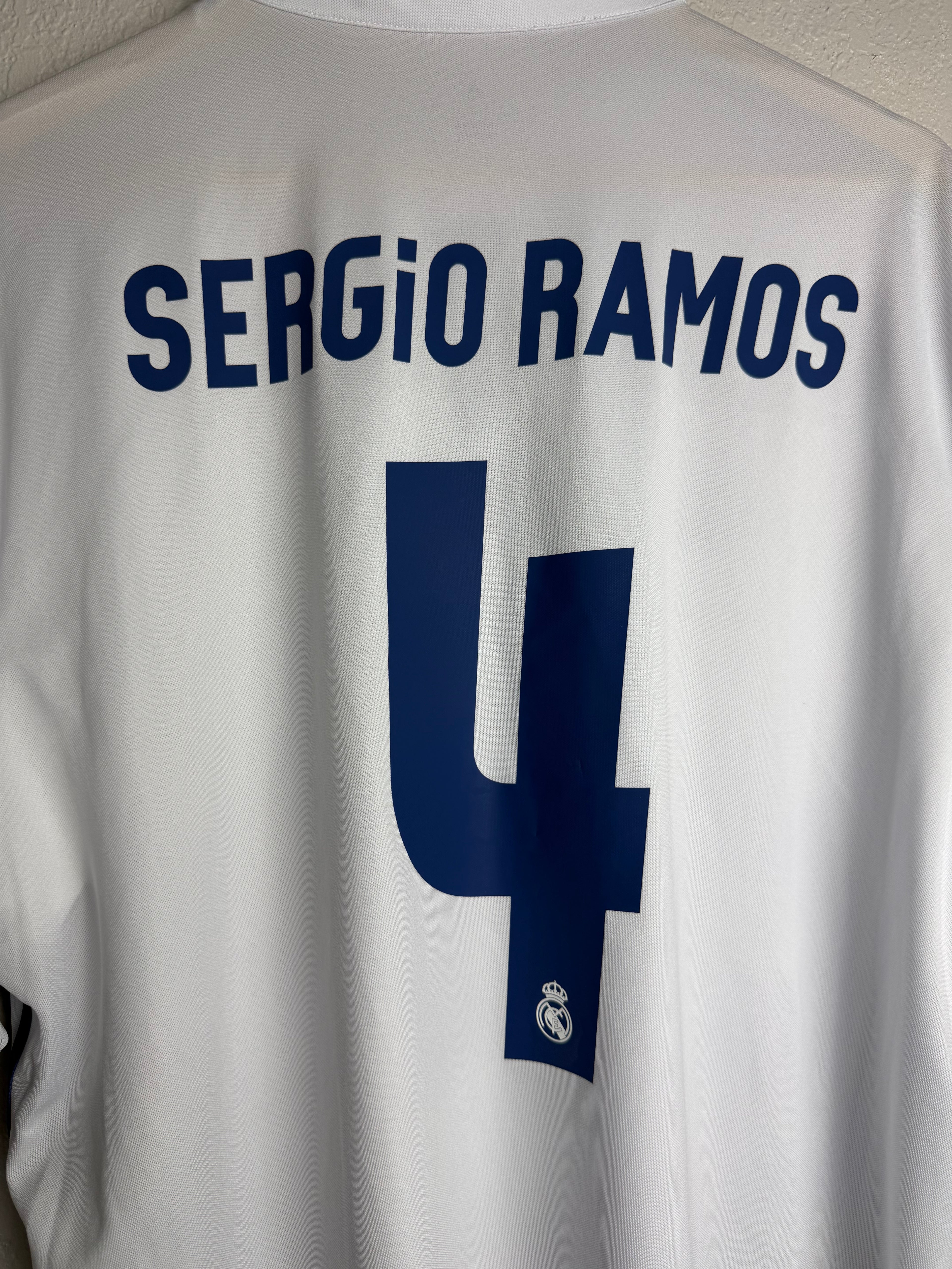Real Madrid CF 2016/17 Home Jersey #4 Sergio Ramos
