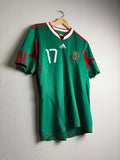 Mexico National Team 2010 Home Jersey #17 Dos Santos