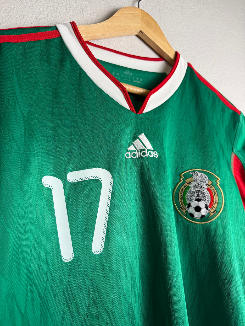 Mexico National Team 2010 Home Jersey #17 Dos Santos