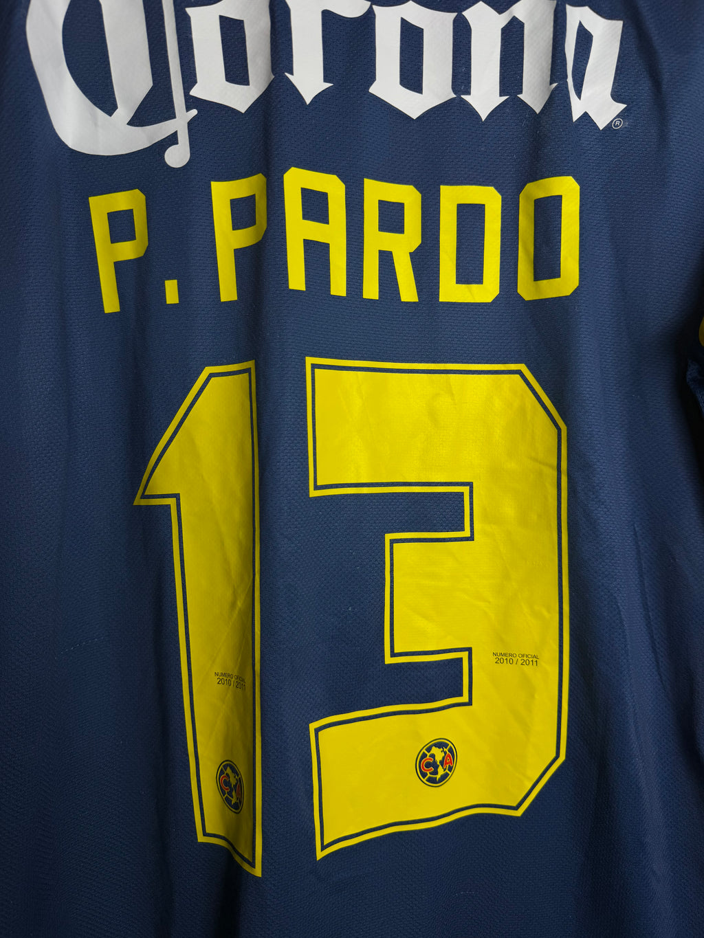 Club America 2010/11 Away Jersey #13 Pardo
