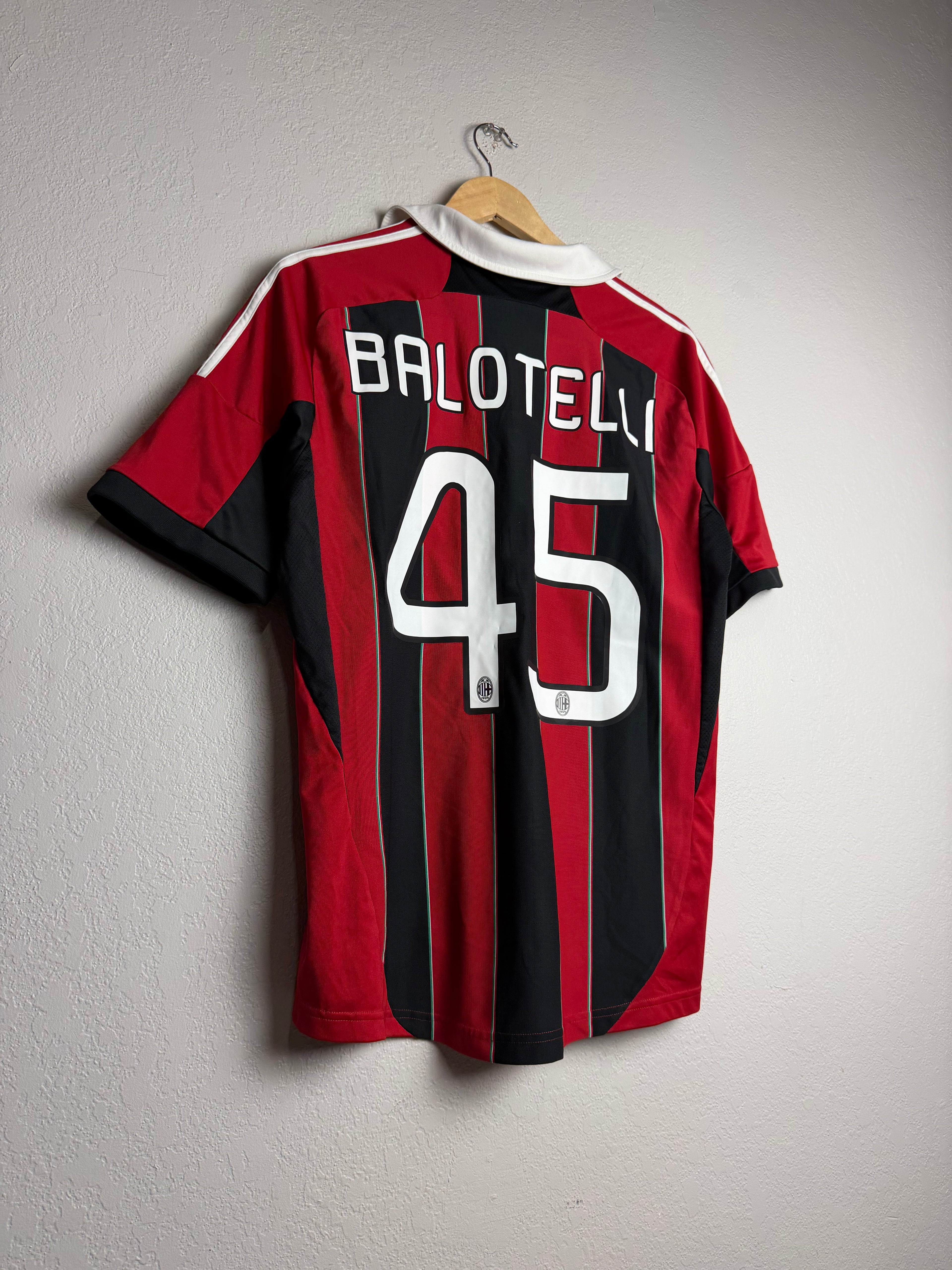 AC Milan 2012/13 Home Jersey #45 Balotelli