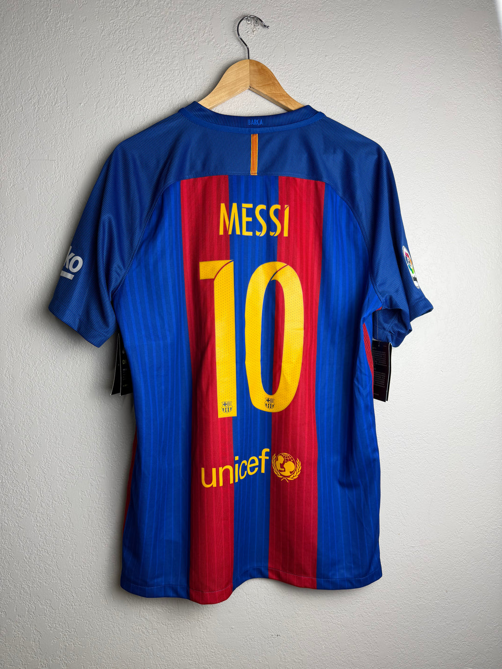 FC Barcelona 2016/17 Home Jersey #10 Messi