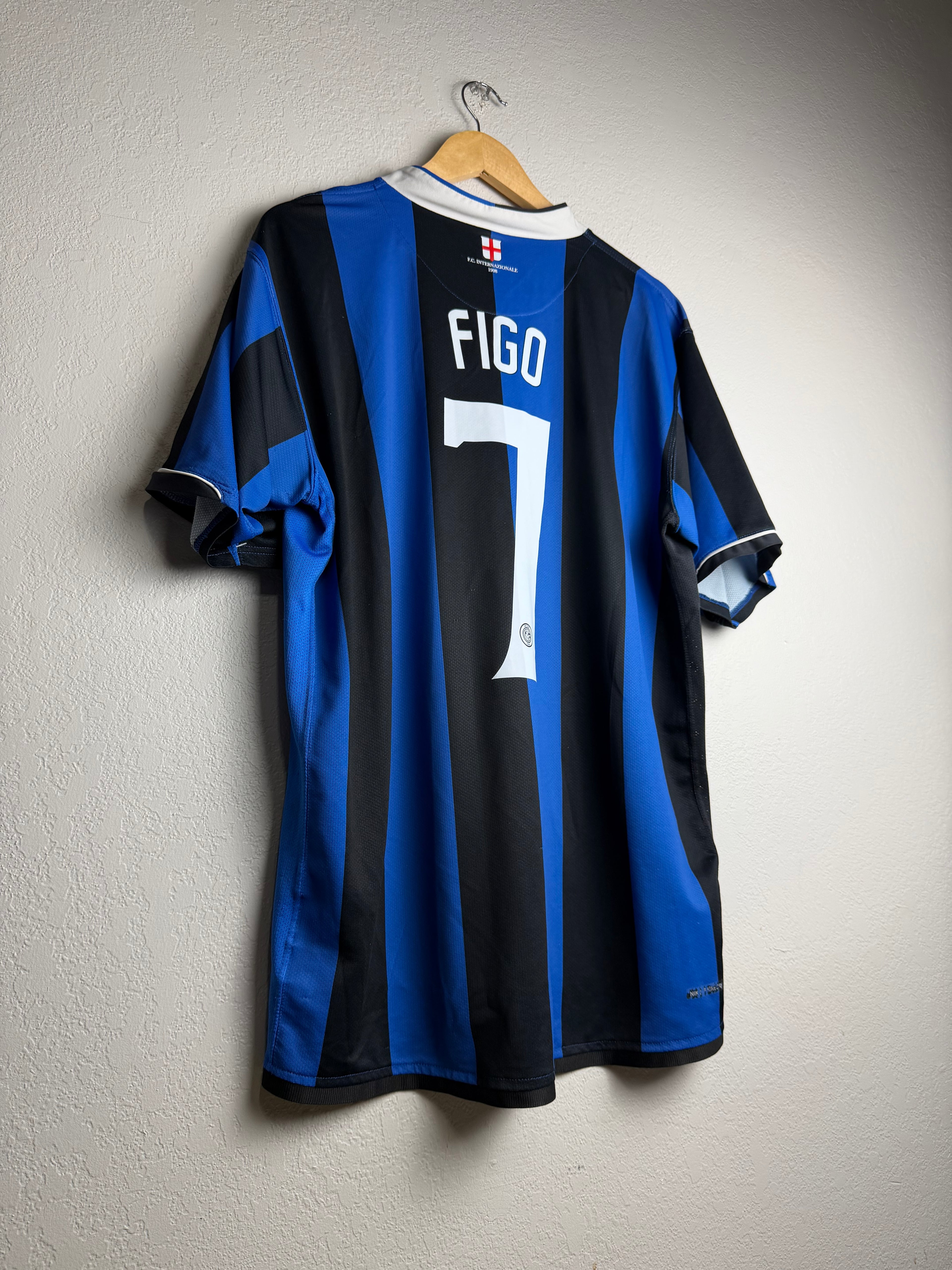 Inter Milan 2006/07 Home Soccer Jersey #7 Figo