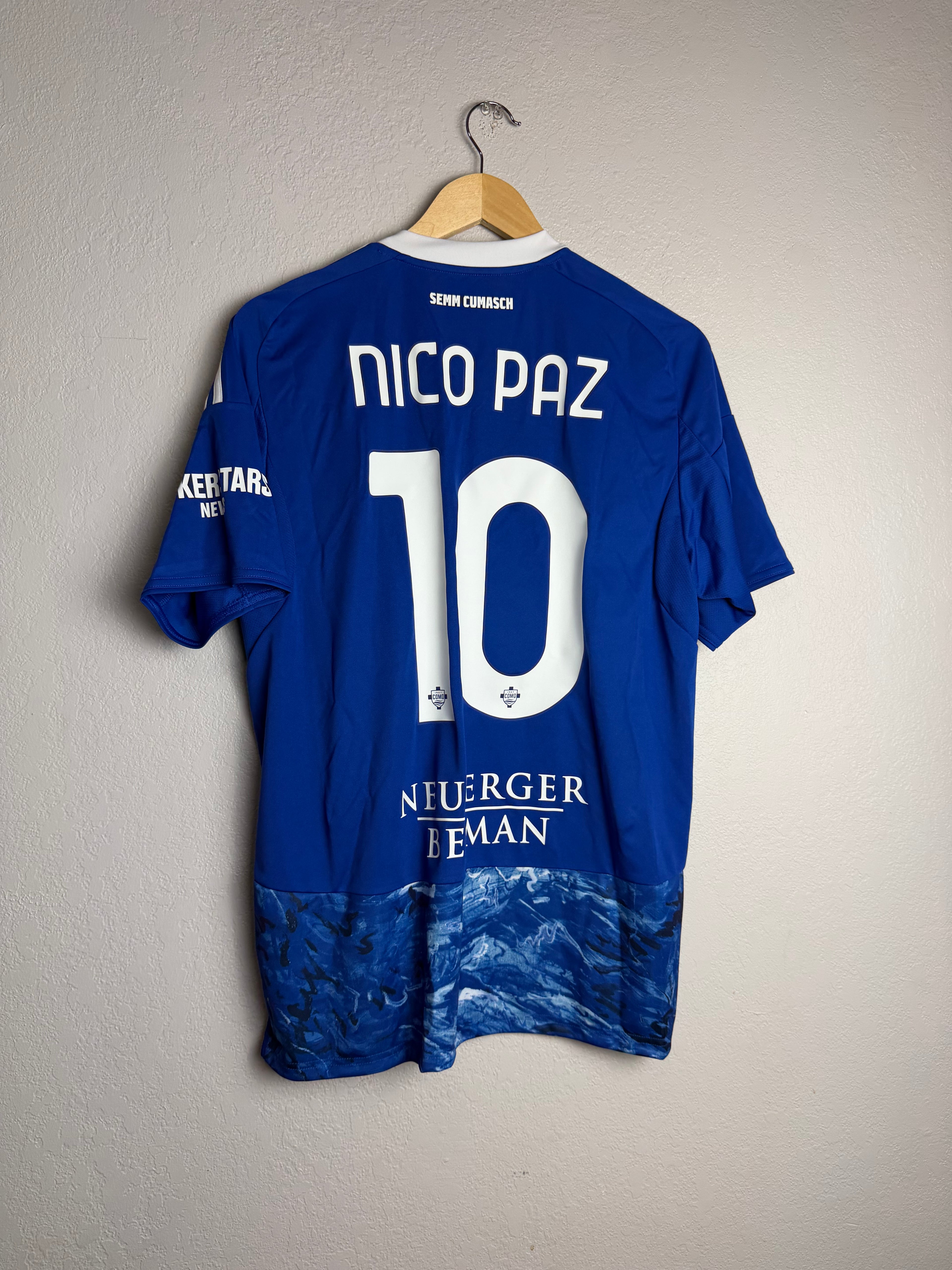 Como FC 2025/26 Home Jersey #10 Nico Paz