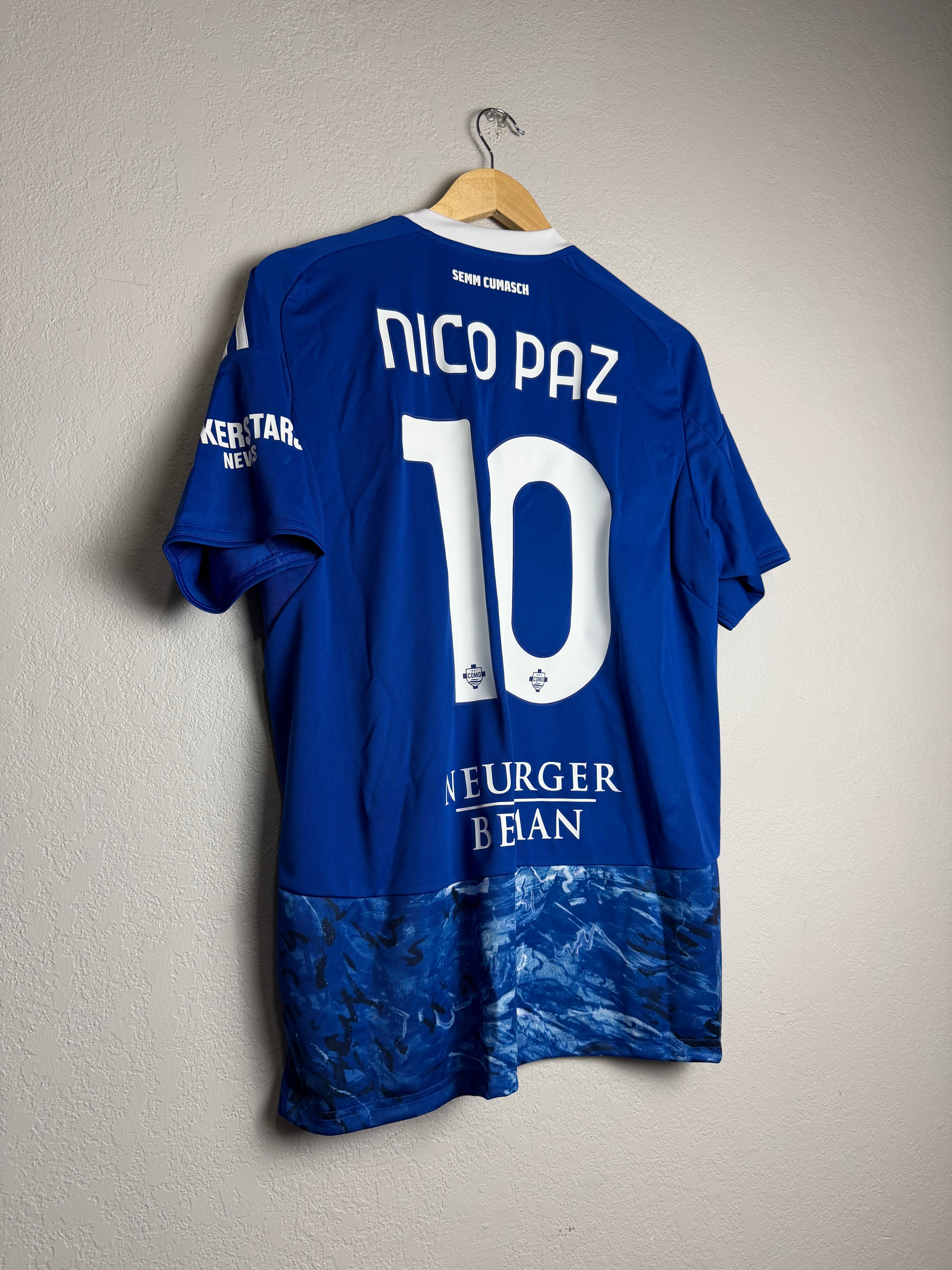 Como FC 2025/26 Home Jersey #10 Nico Paz