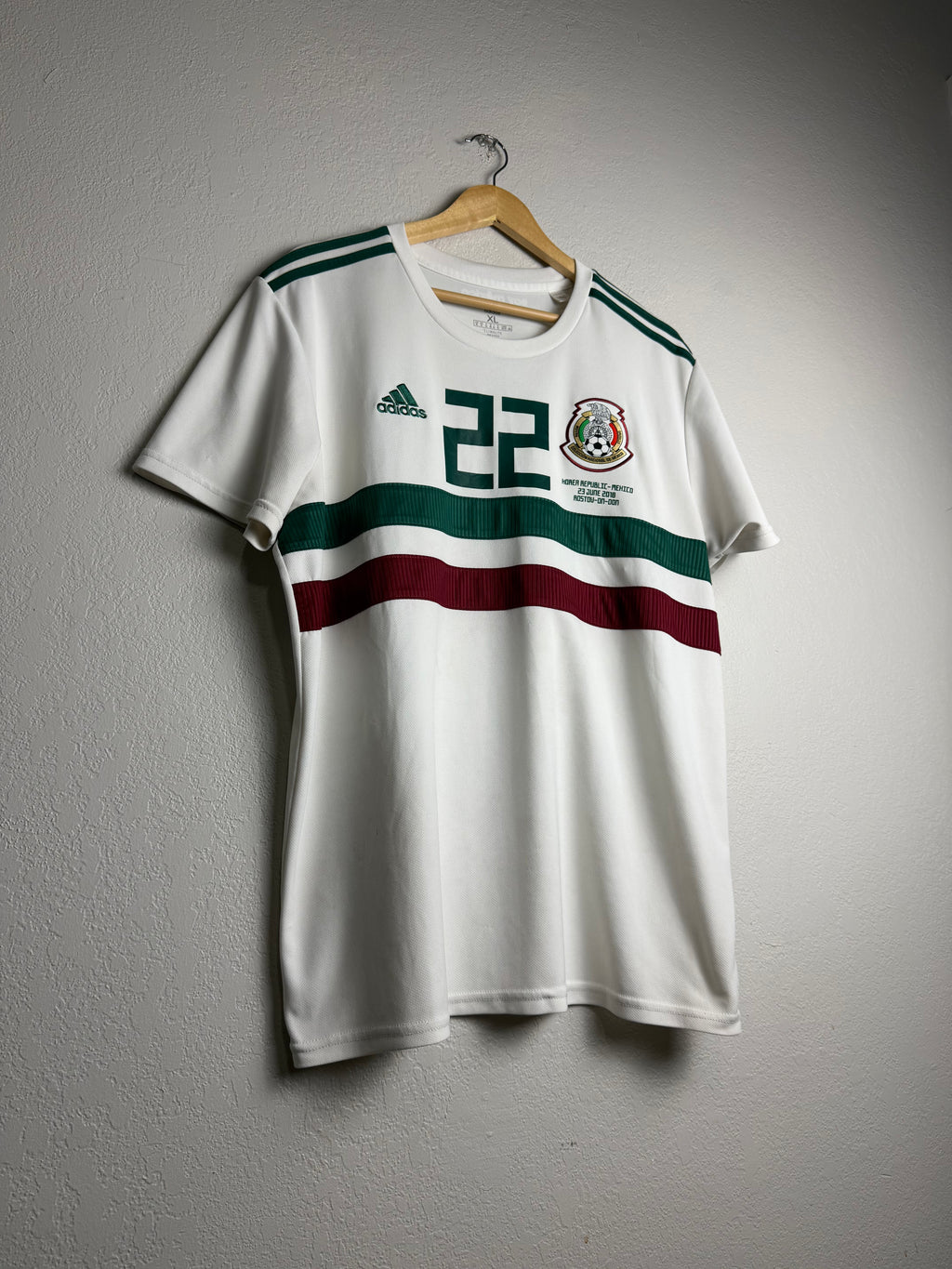 Mexico National Team 2018 World Cup Away Jersey #22 Lozano