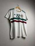 Mexico National Team 2018 World Cup Away Jersey #22 Lozano