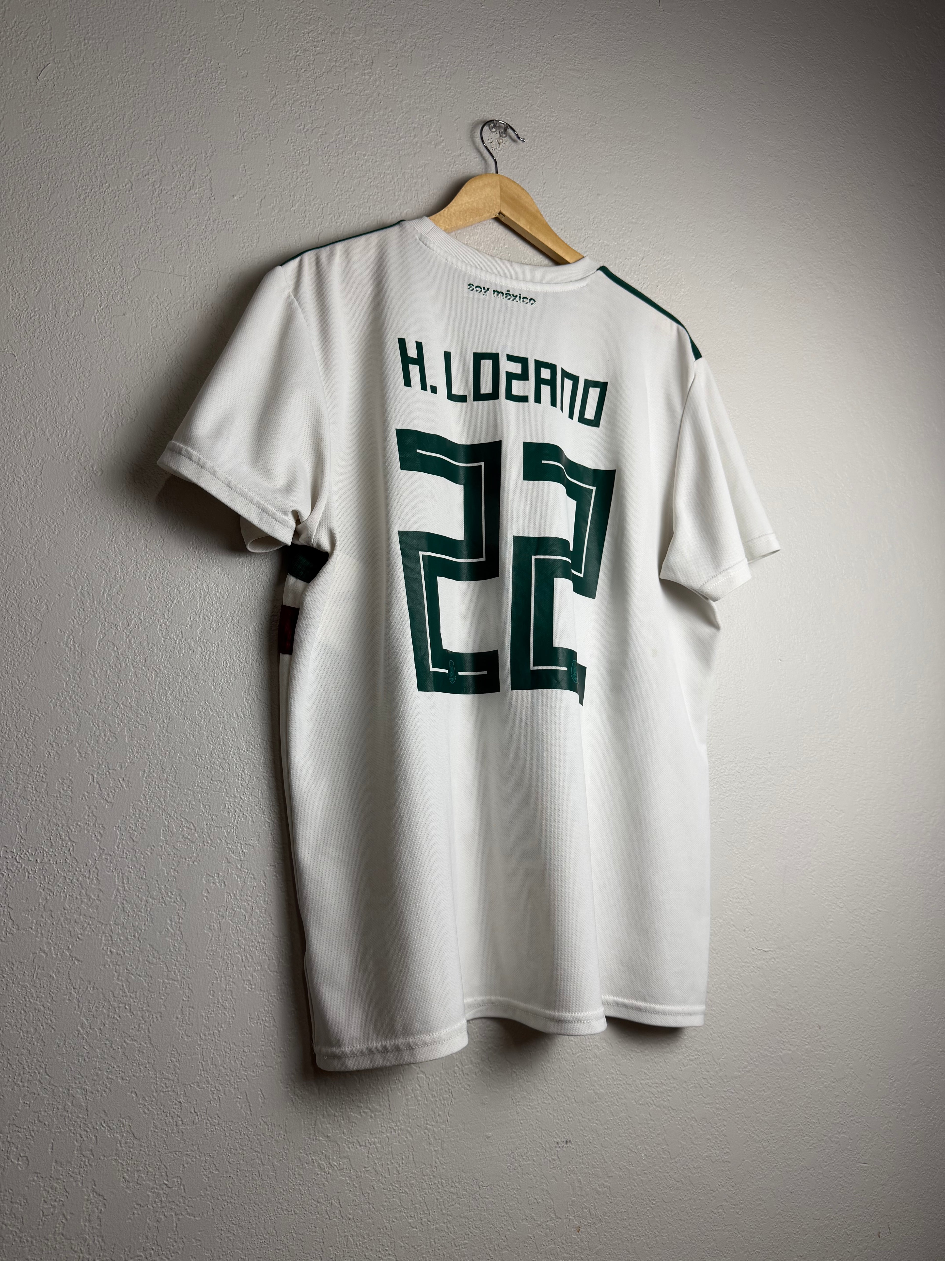 Mexico National Team 2018 World Cup Away Jersey #22 Lozano