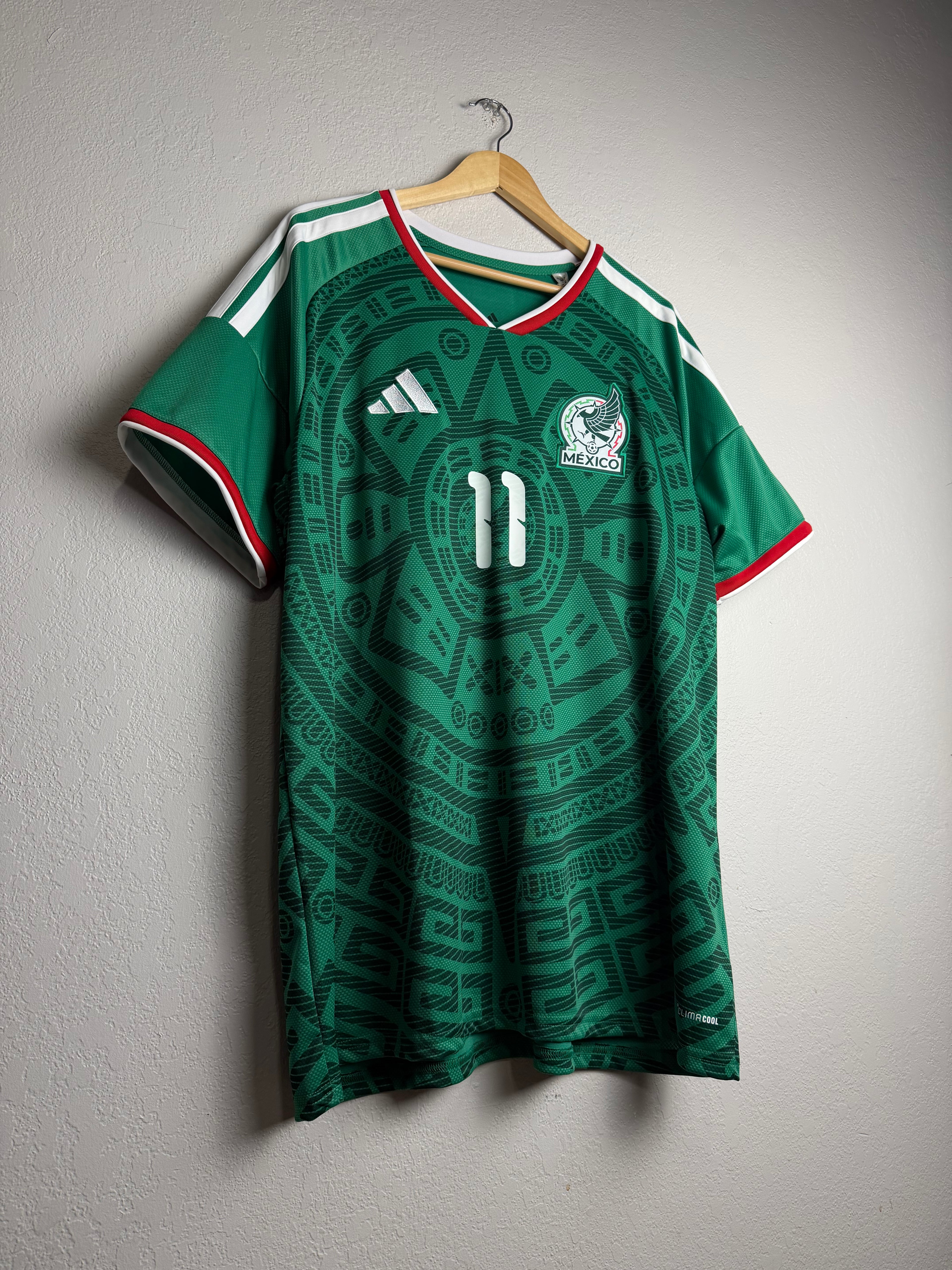 Mexico National Team 2026 Home Jersey #11 Gimenez