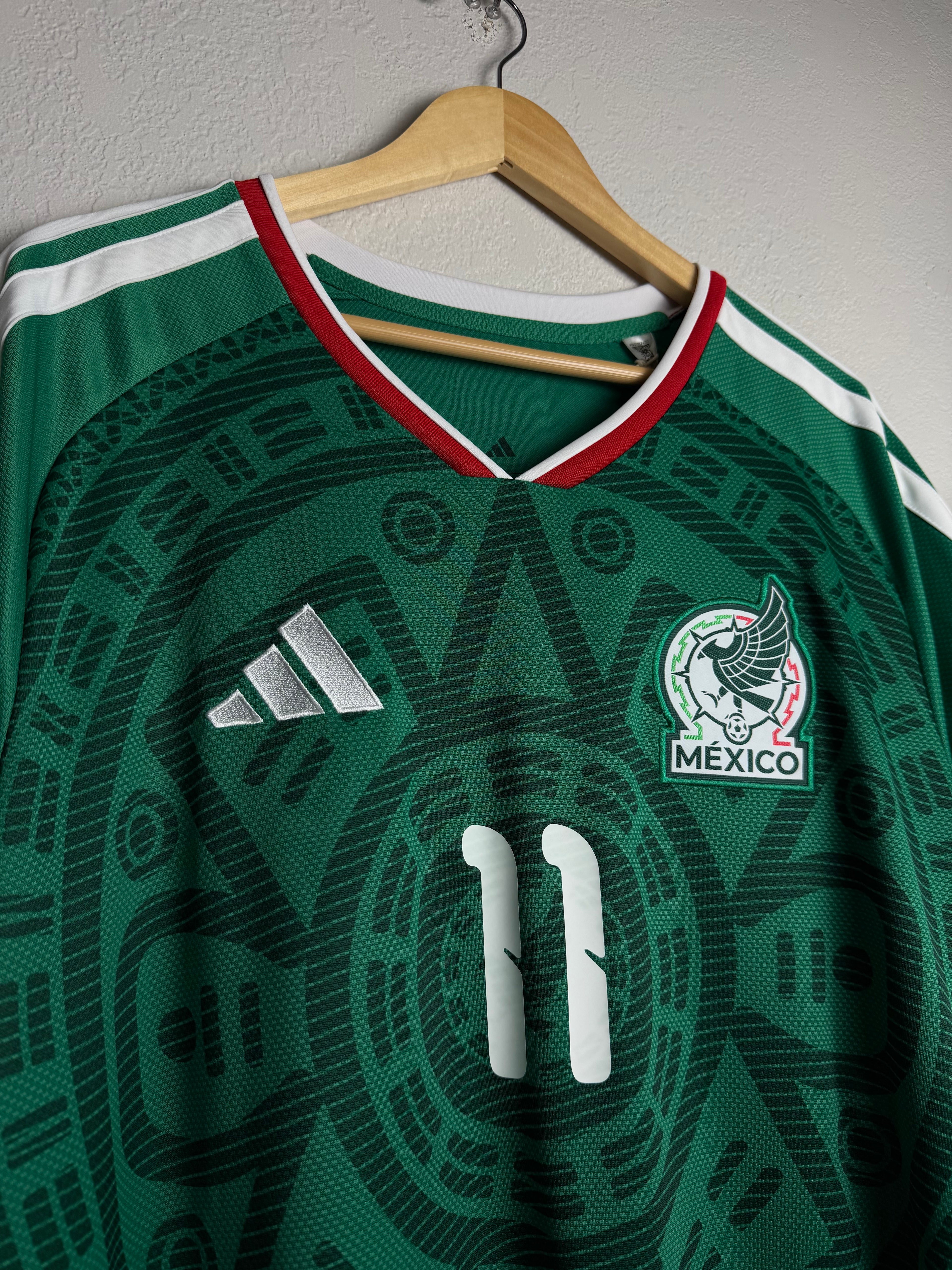 Mexico National Team 2026 Home Jersey #11 Gimenez