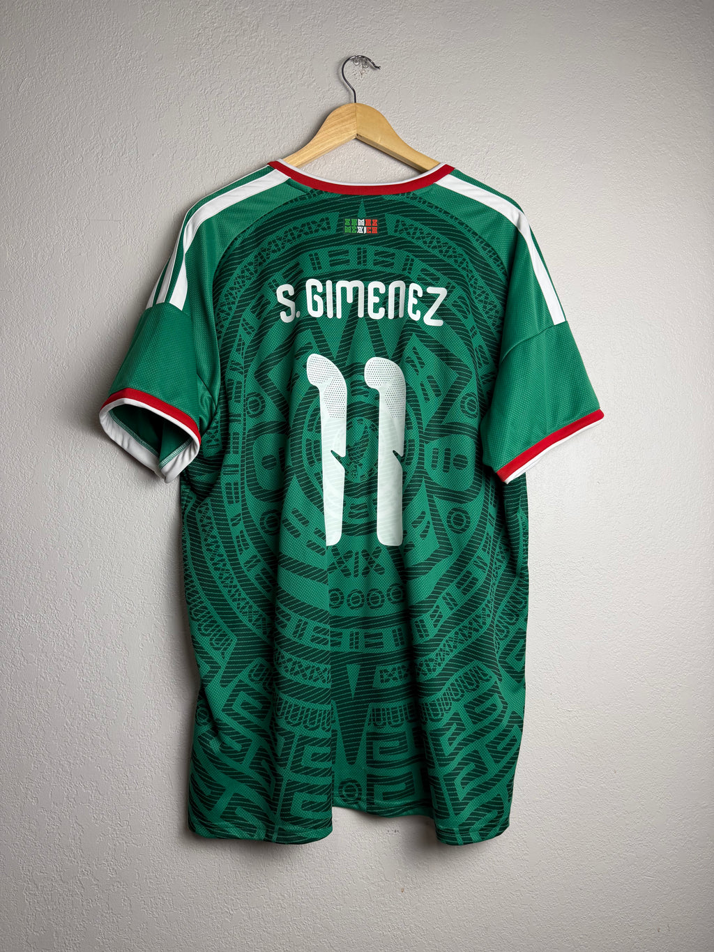 Mexico National Team 2026 Home Jersey #11 Gimenez