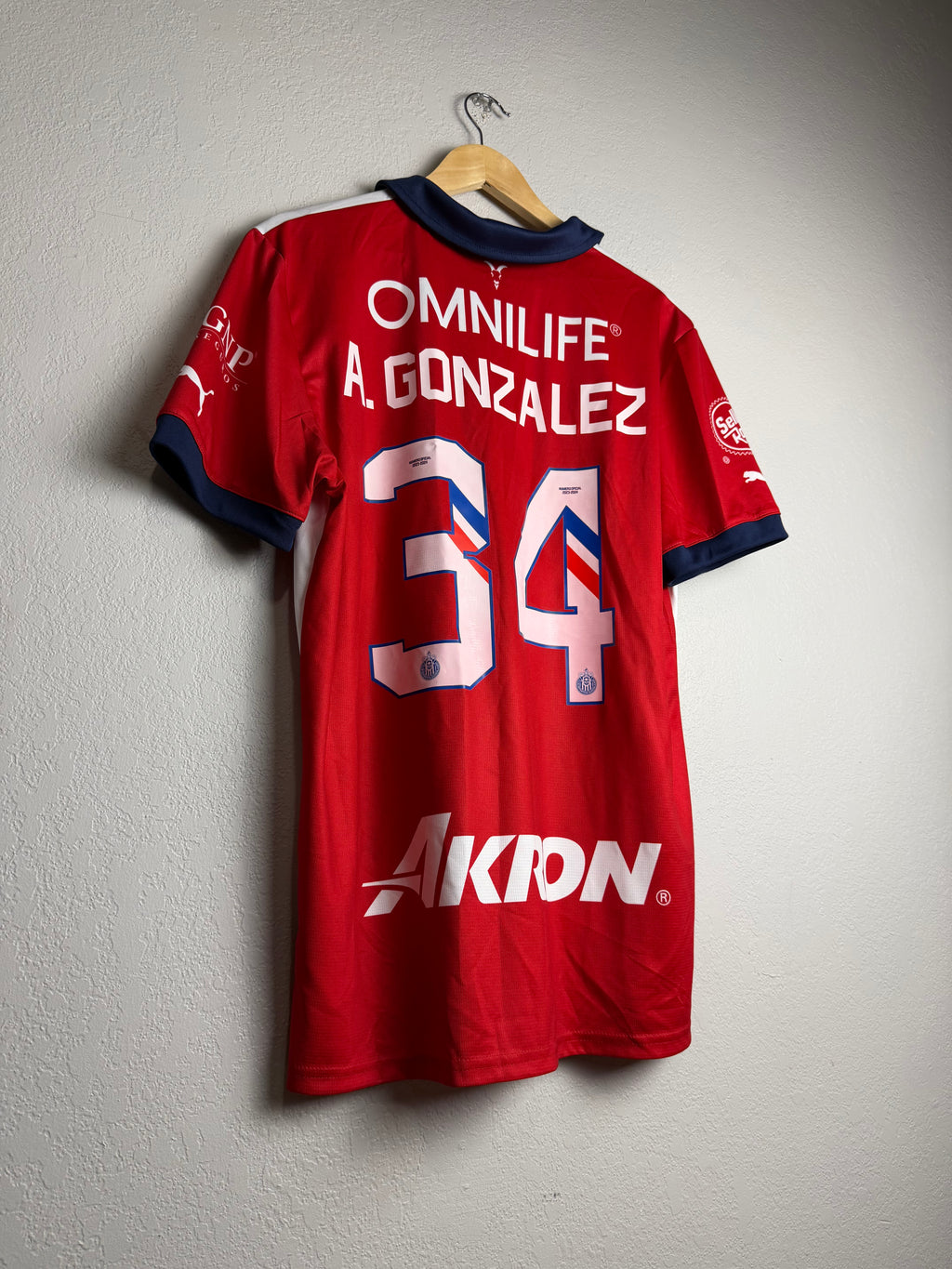 CD Guadalajara Chivas 2023/24 Home Jersey #34 A. Gonzalez