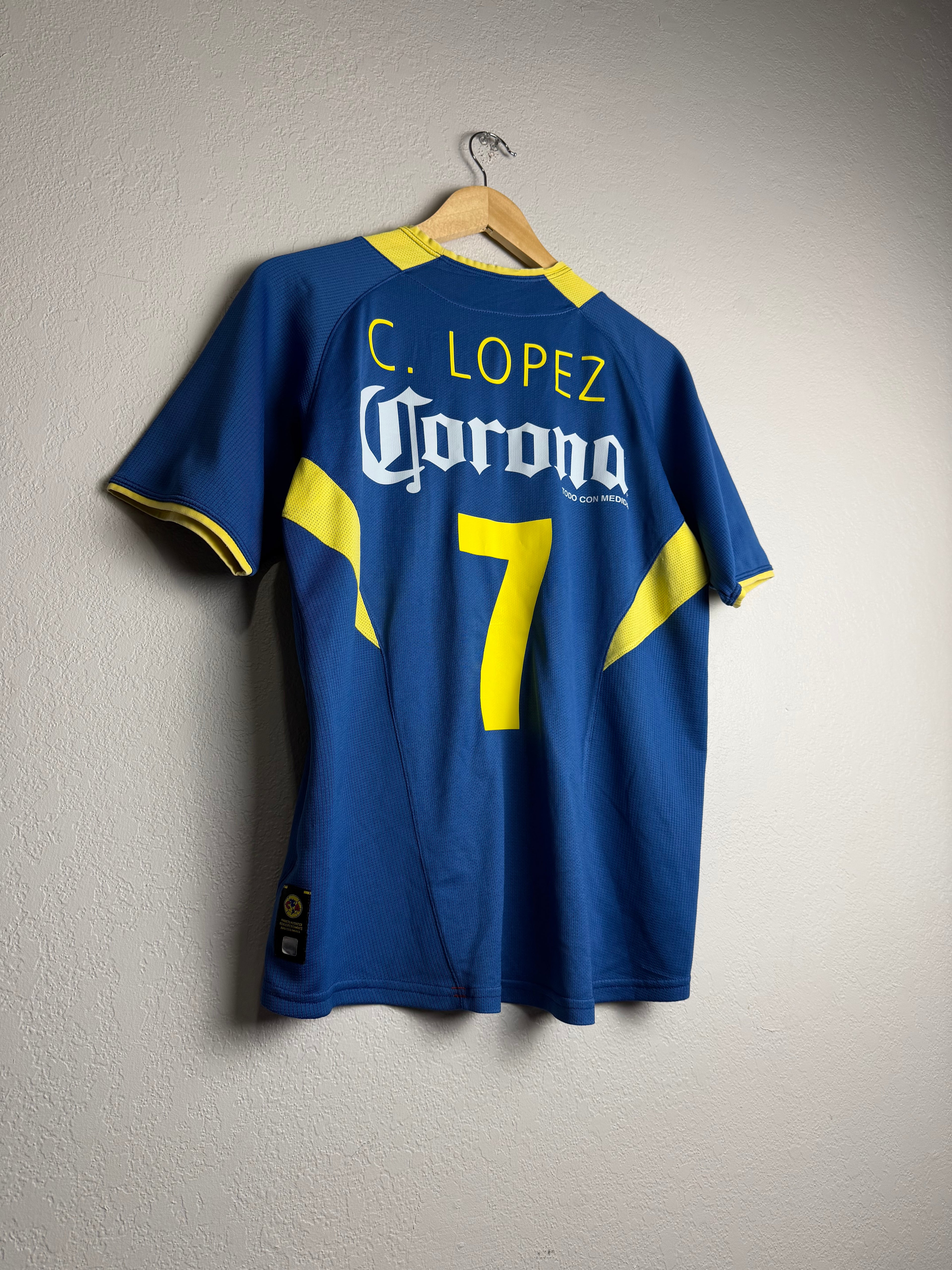Club America 2004/05 Away Jersey #7 Lopez
