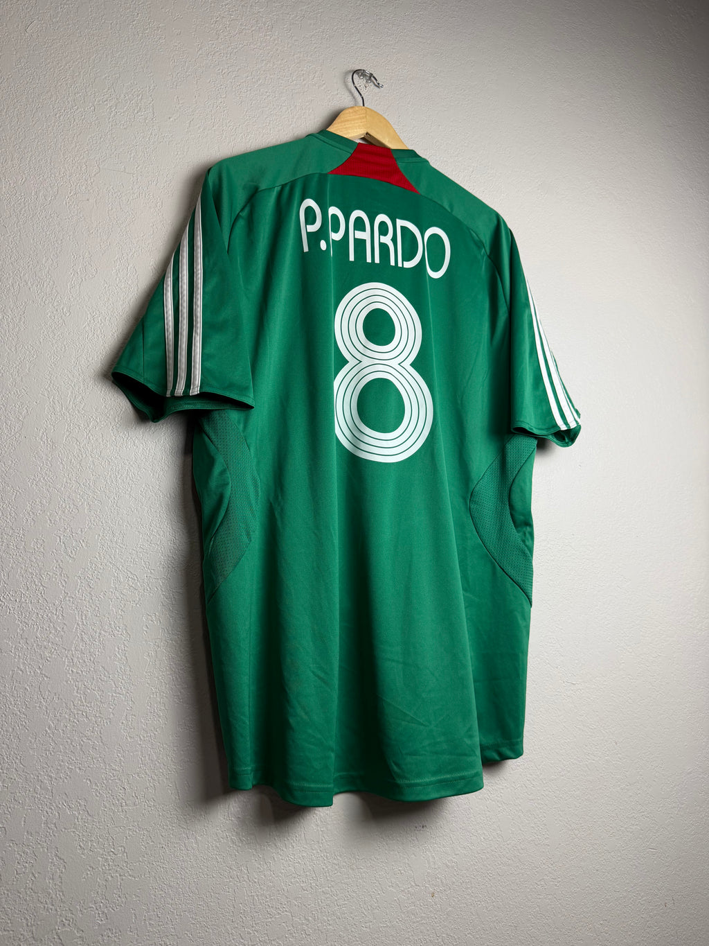 Mexico National Team 2006/07 Home Jersey #8 Pardo