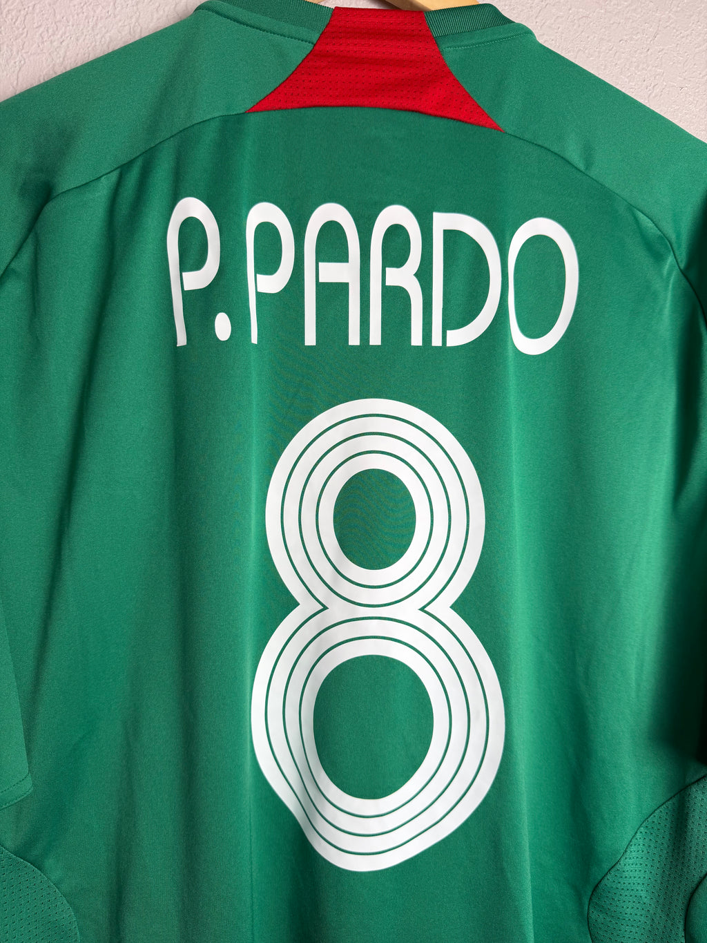 Mexico National Team 2006/07 Home Jersey #8 Pardo