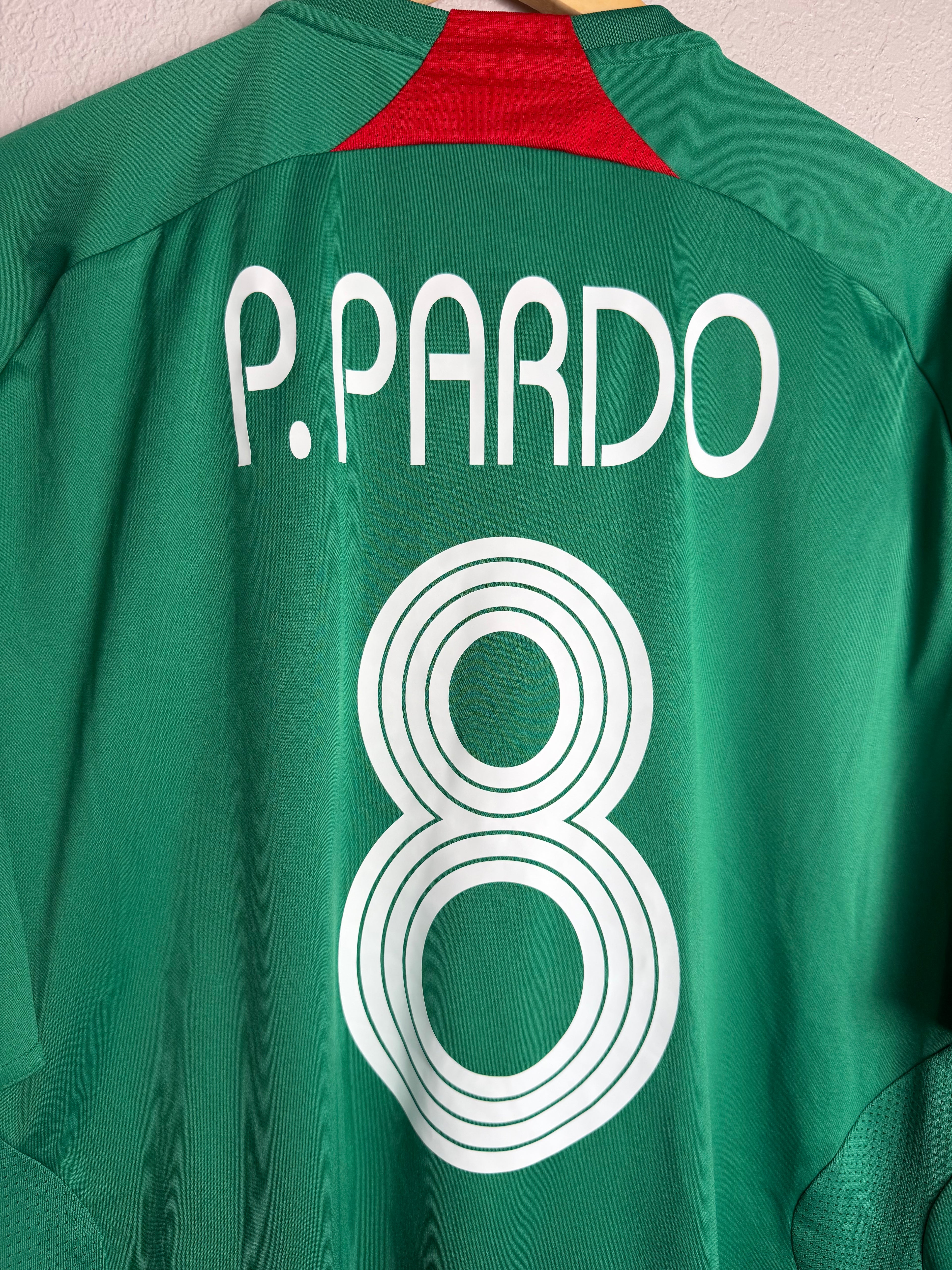 Mexico National Team 2006/07 Home Jersey #8 Pardo