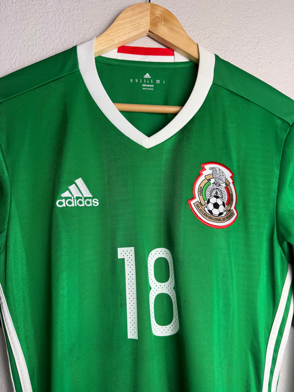 Mexico National Team 2016/17 Home Jersey #18 Guardado Long Sleeve