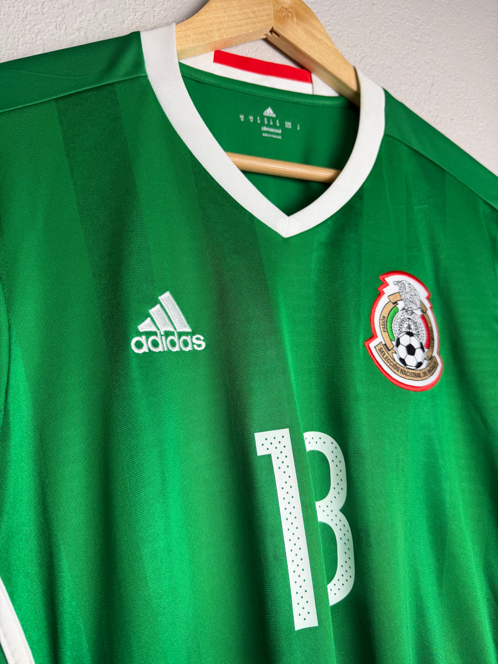 Mexico National Team 2016/17 Home Jersey #18 Guardado Long Sleeve