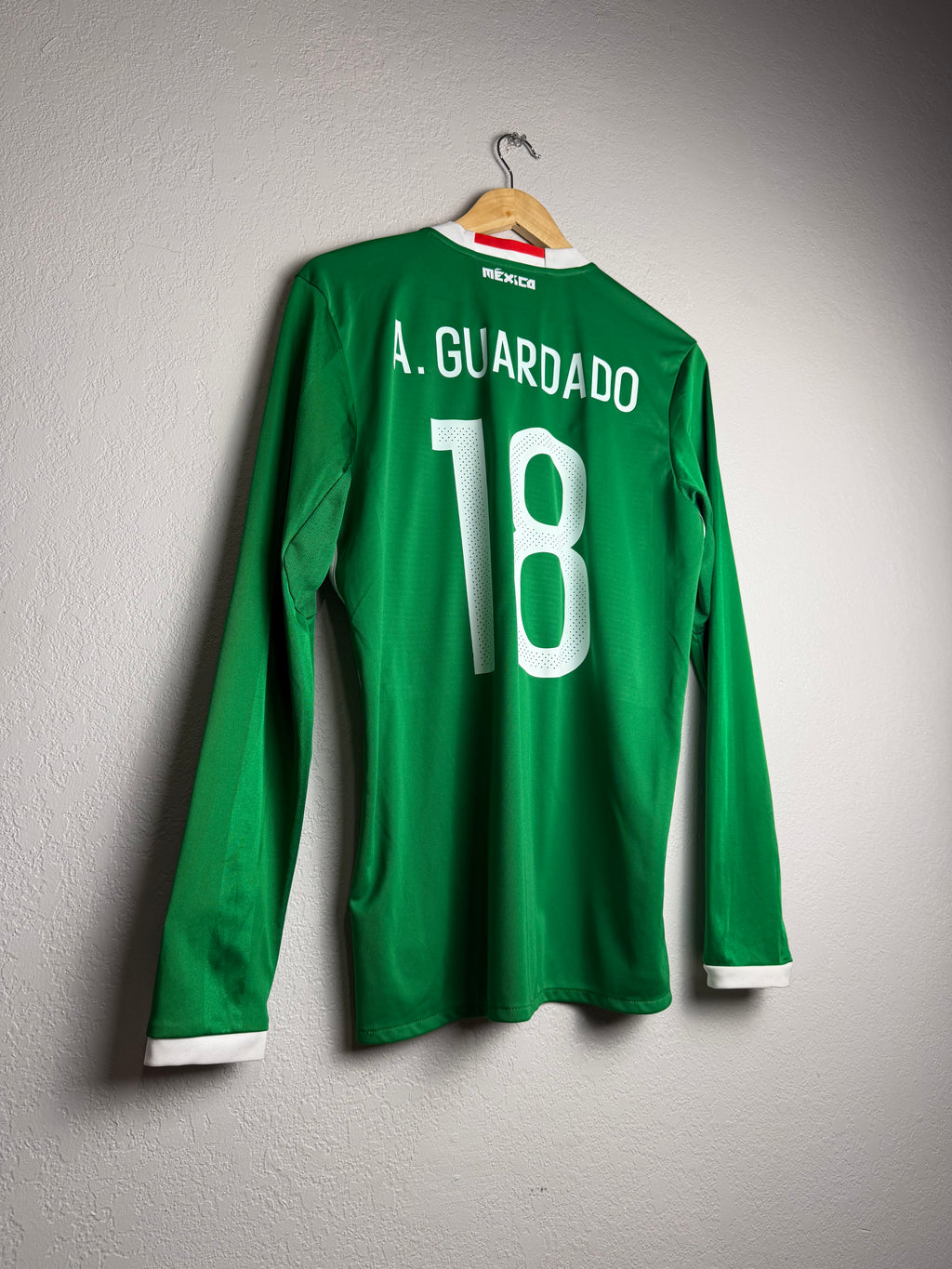 Mexico National Team 2016/17 Home Jersey #18 Guardado Long Sleeve