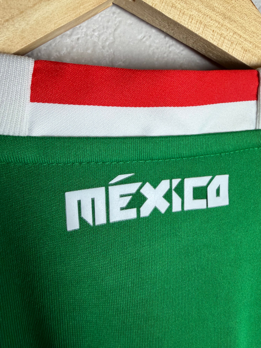Mexico National Team 2016/17 Home Jersey #18 Guardado Long Sleeve