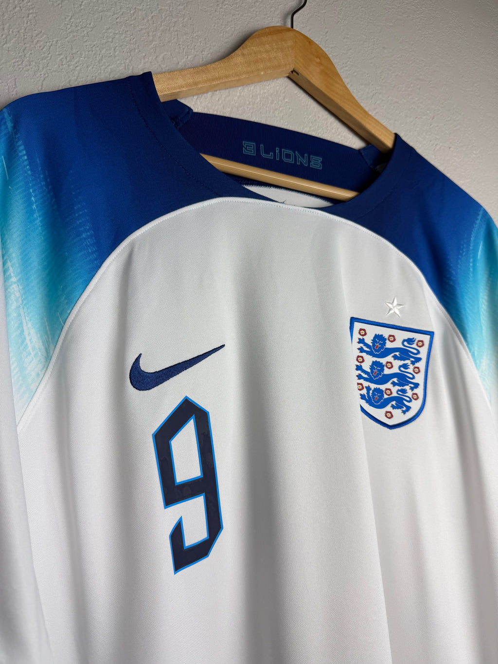 England National Team 2022 Home Jersey #9 Kane
