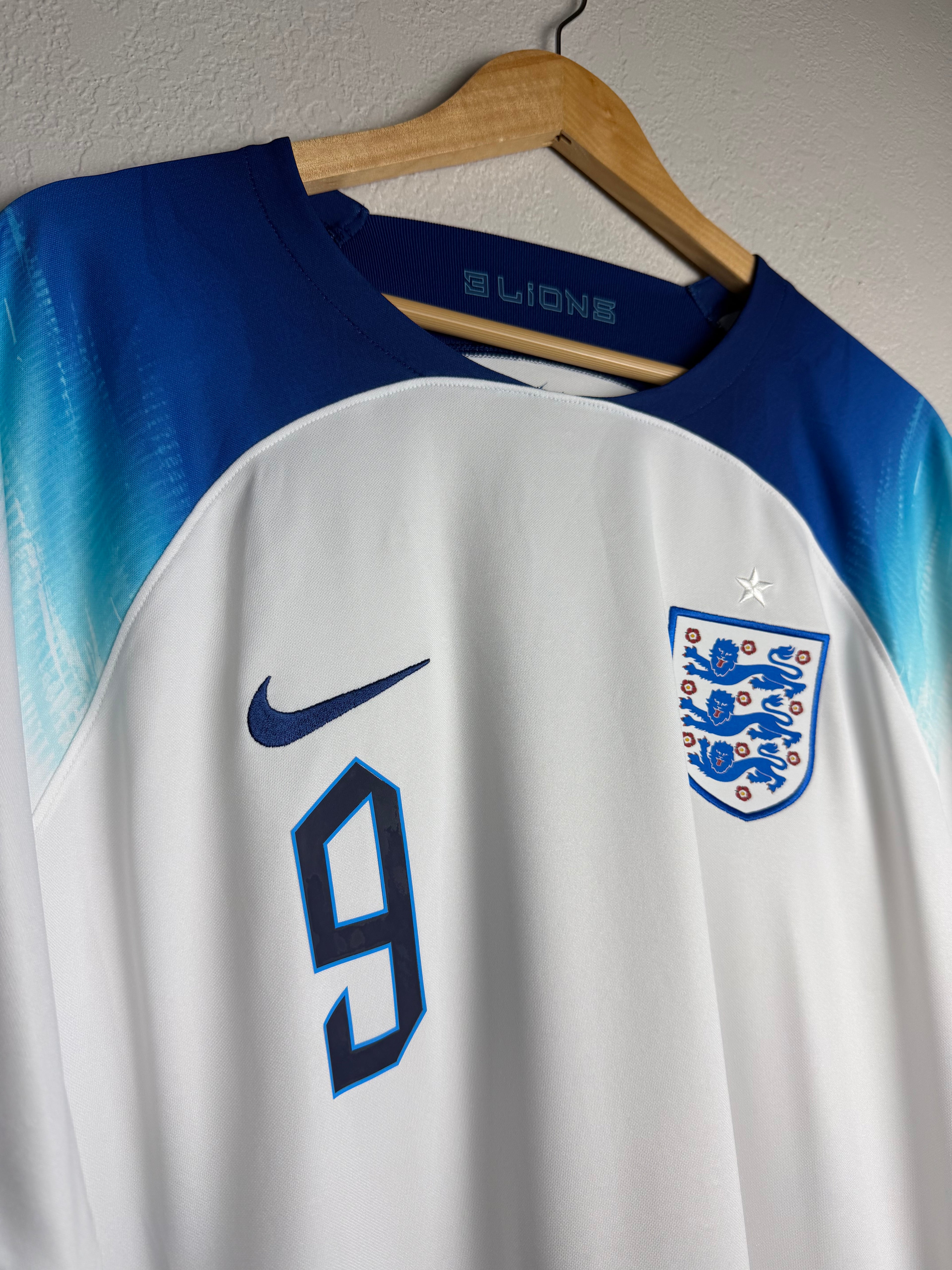 England National Team 2022 Home Jersey #9 Kane