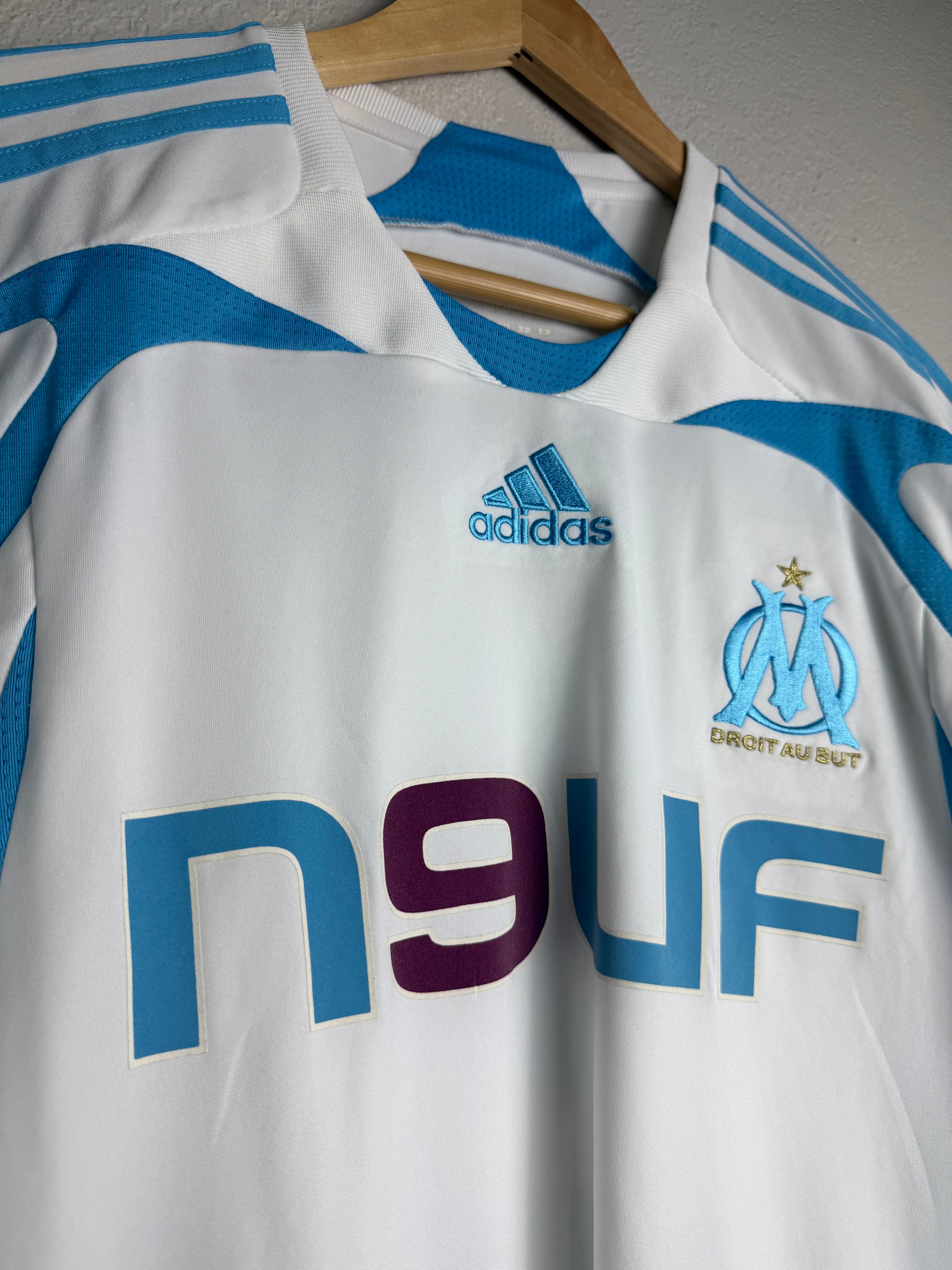 Olympique Marseille 2007/08 Home Jersey #9 Cisse