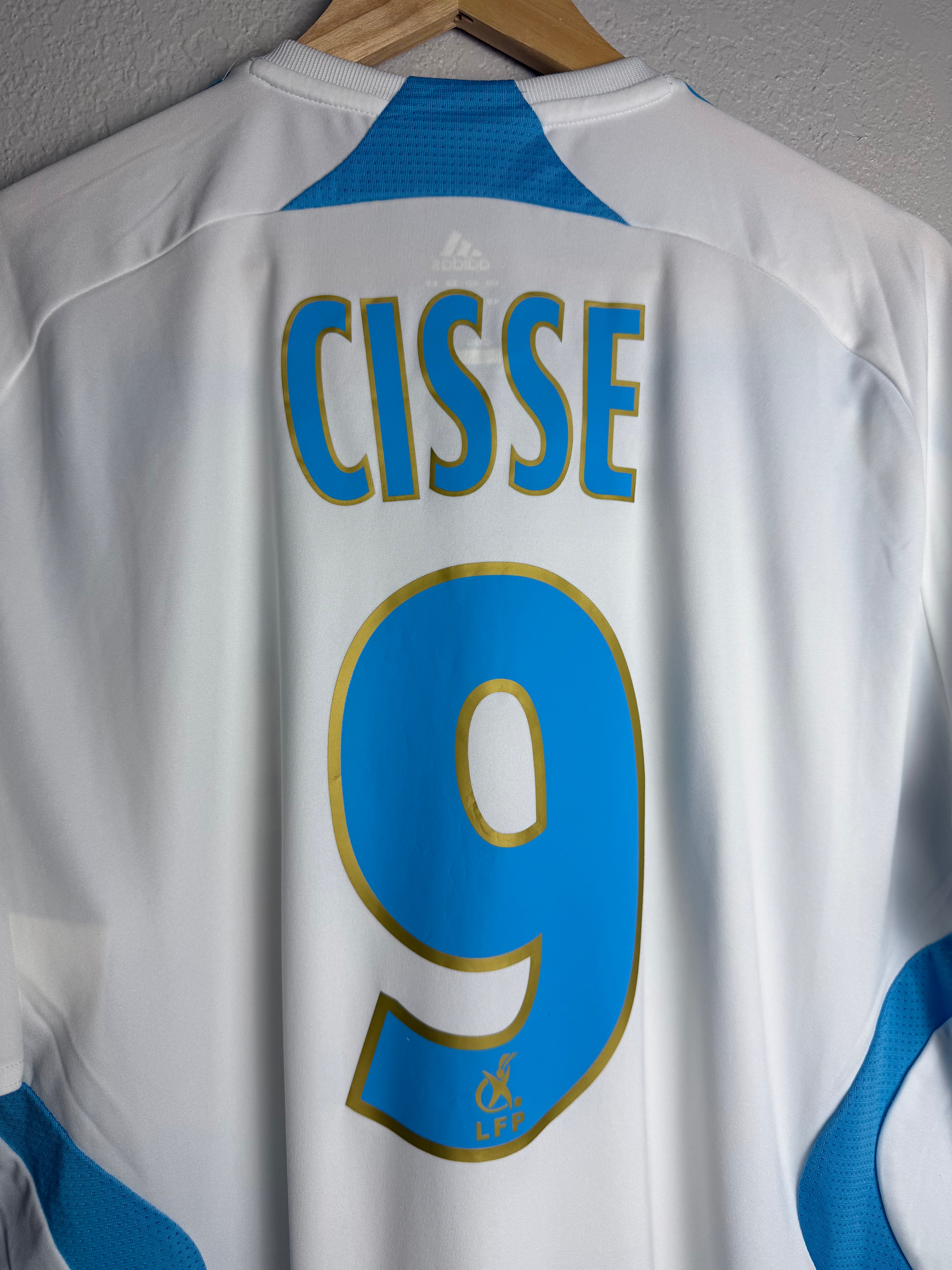 Olympique Marseille 2007/08 Home Jersey #9 Cisse
