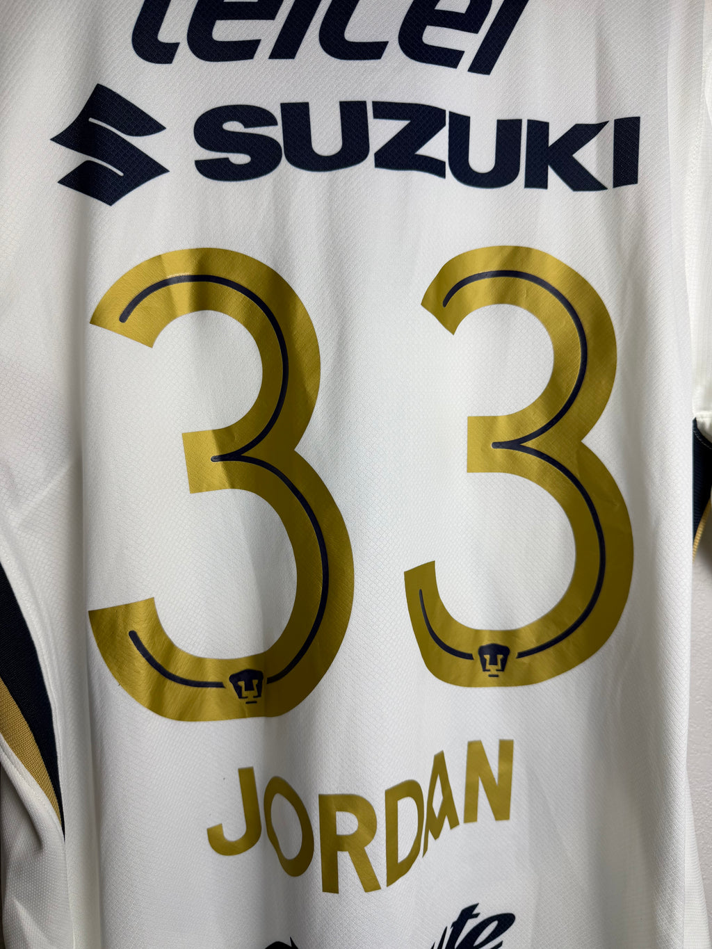 Pumas UNAM 2025/26 Away Jersey #33 Jordan
