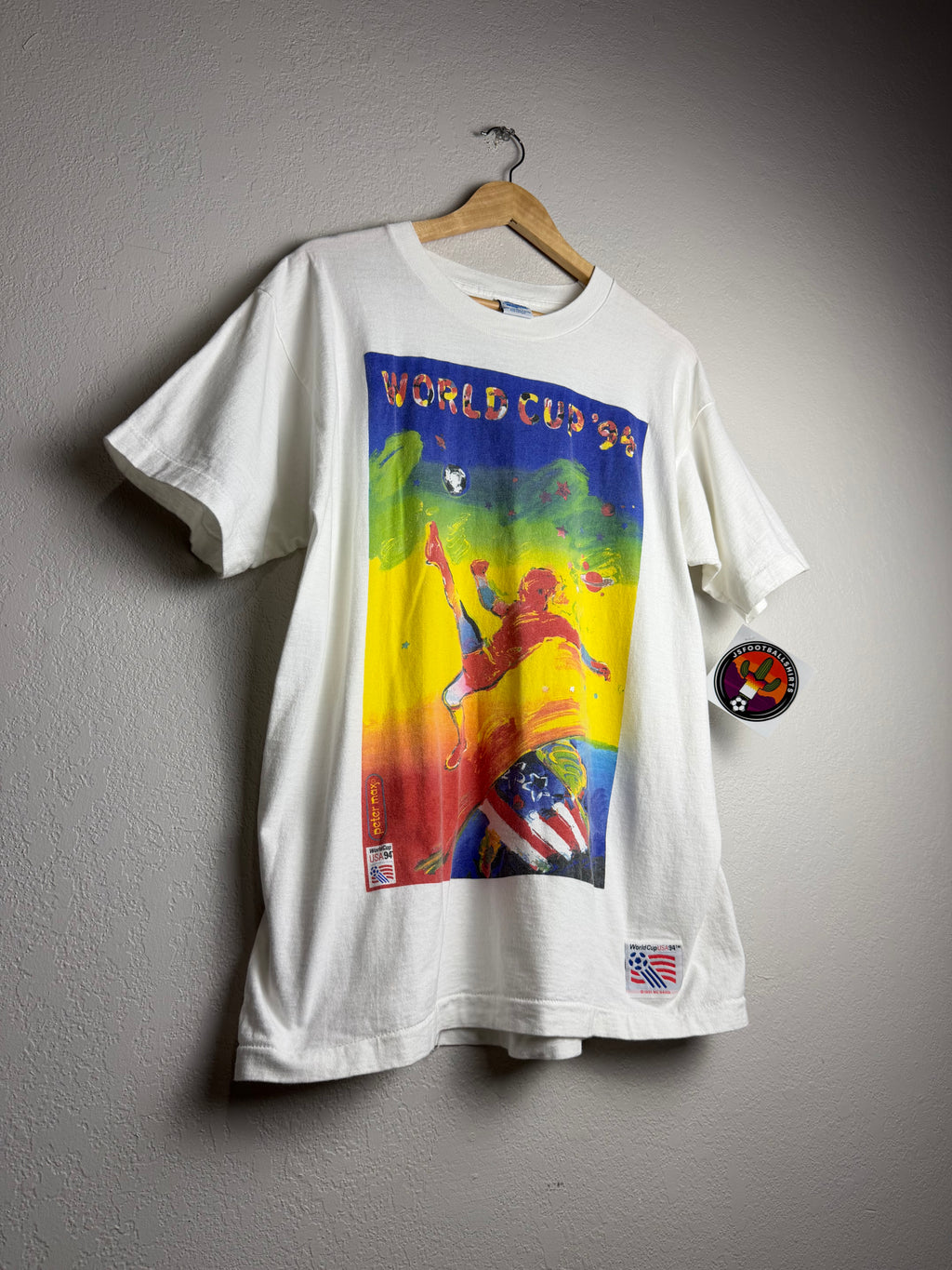 Vintage 1994 World Cup Tee Peter Max print