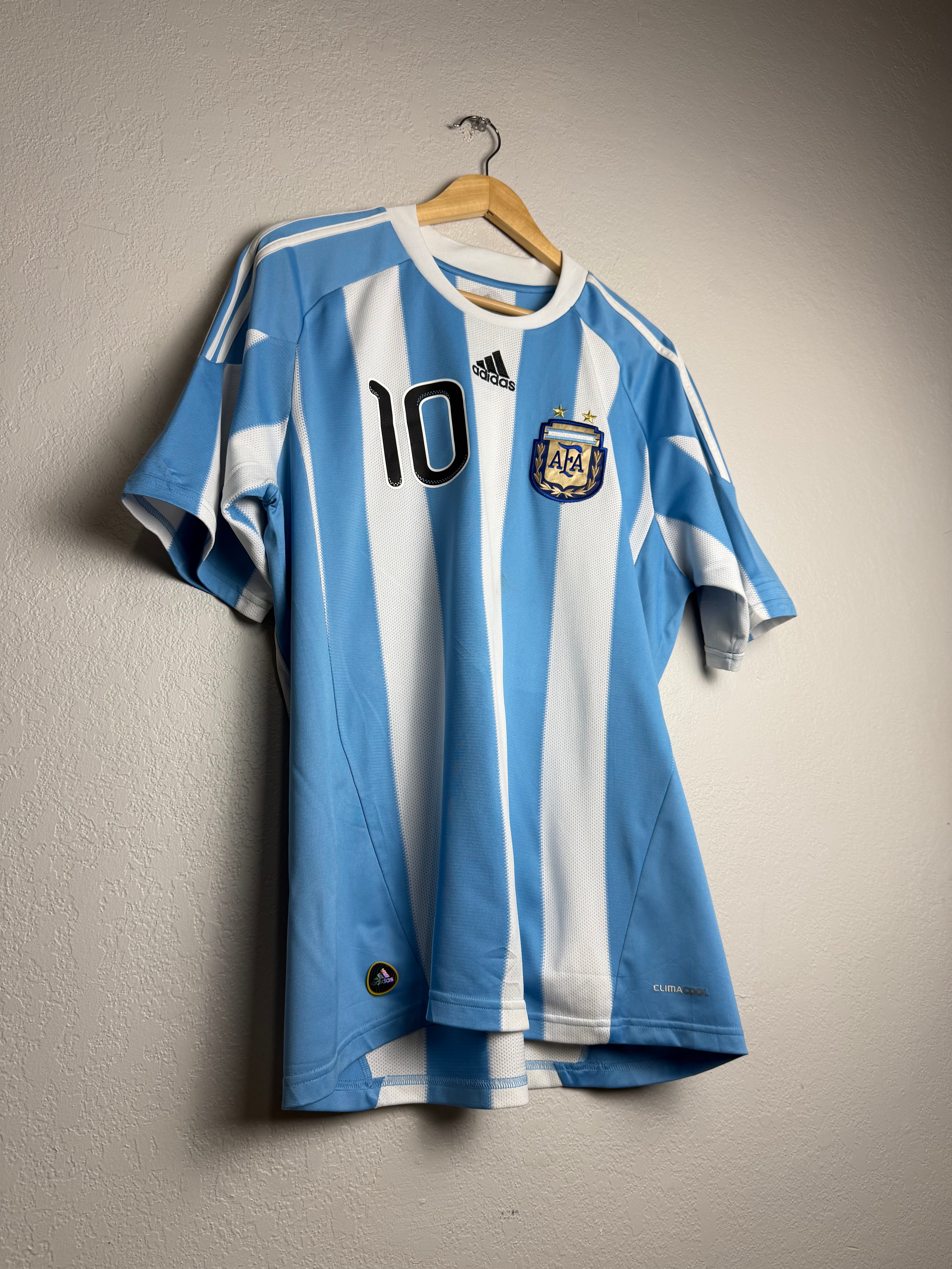 Argentina National Team 2009/10 Home Jersey #10 Messi