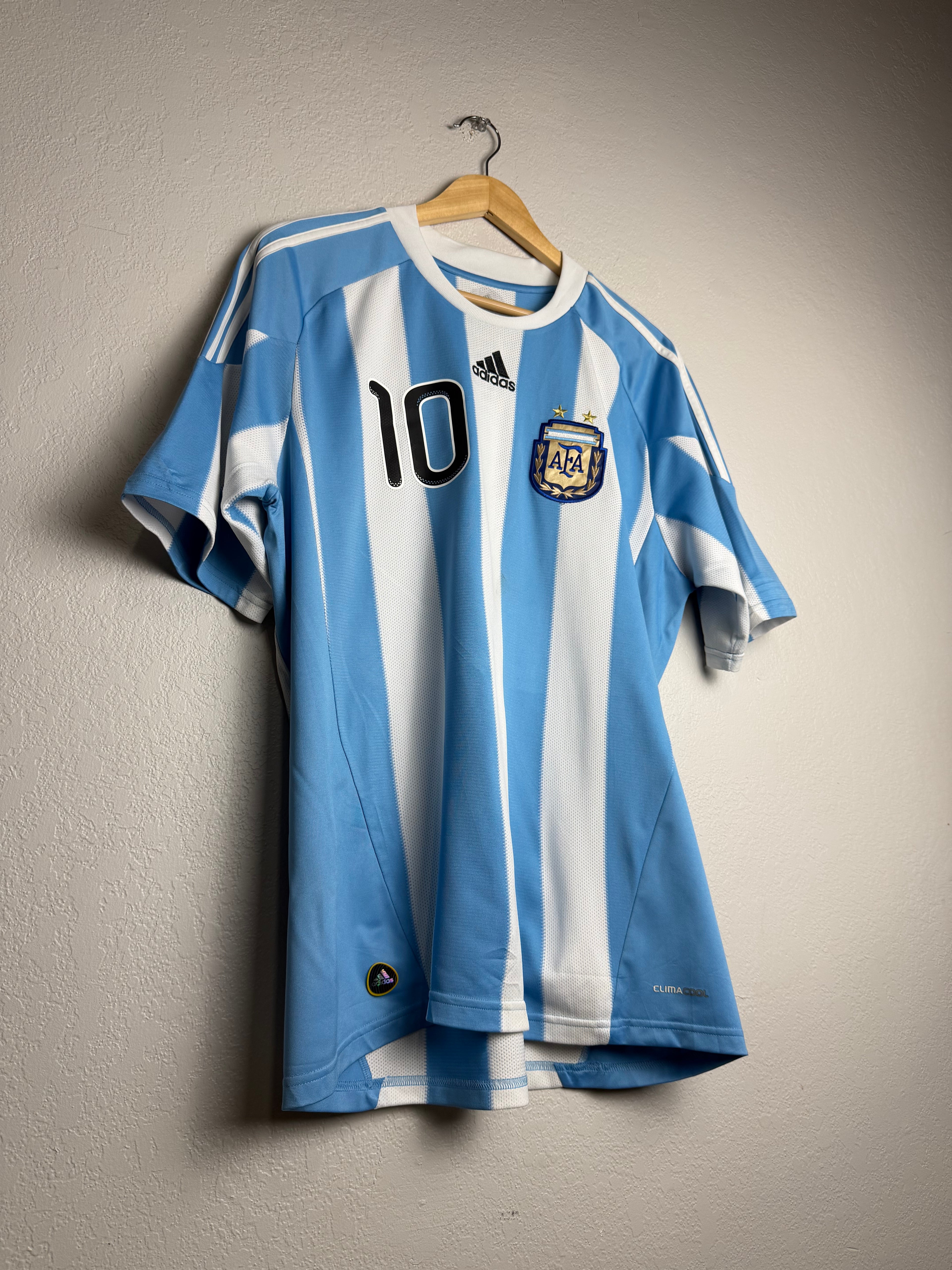 Argentina National Team 2009/10 Home Jersey #10 Messi