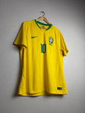 Brazil National Team 2018/19 Home Jersey #10 Neymar Jr.
