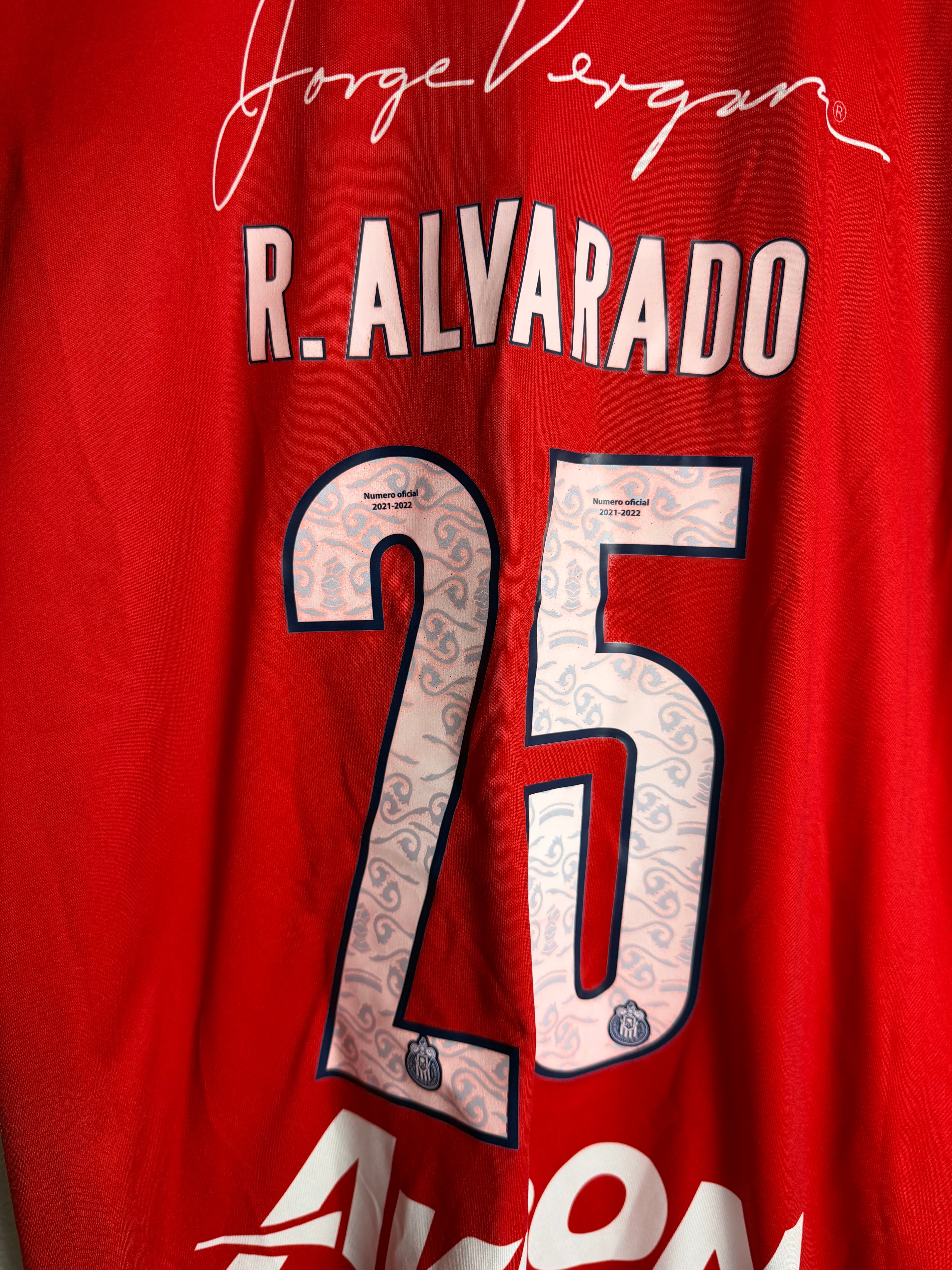 CD Guadalajara Chivas 2021/22 Home Jersey #25 Alvarado