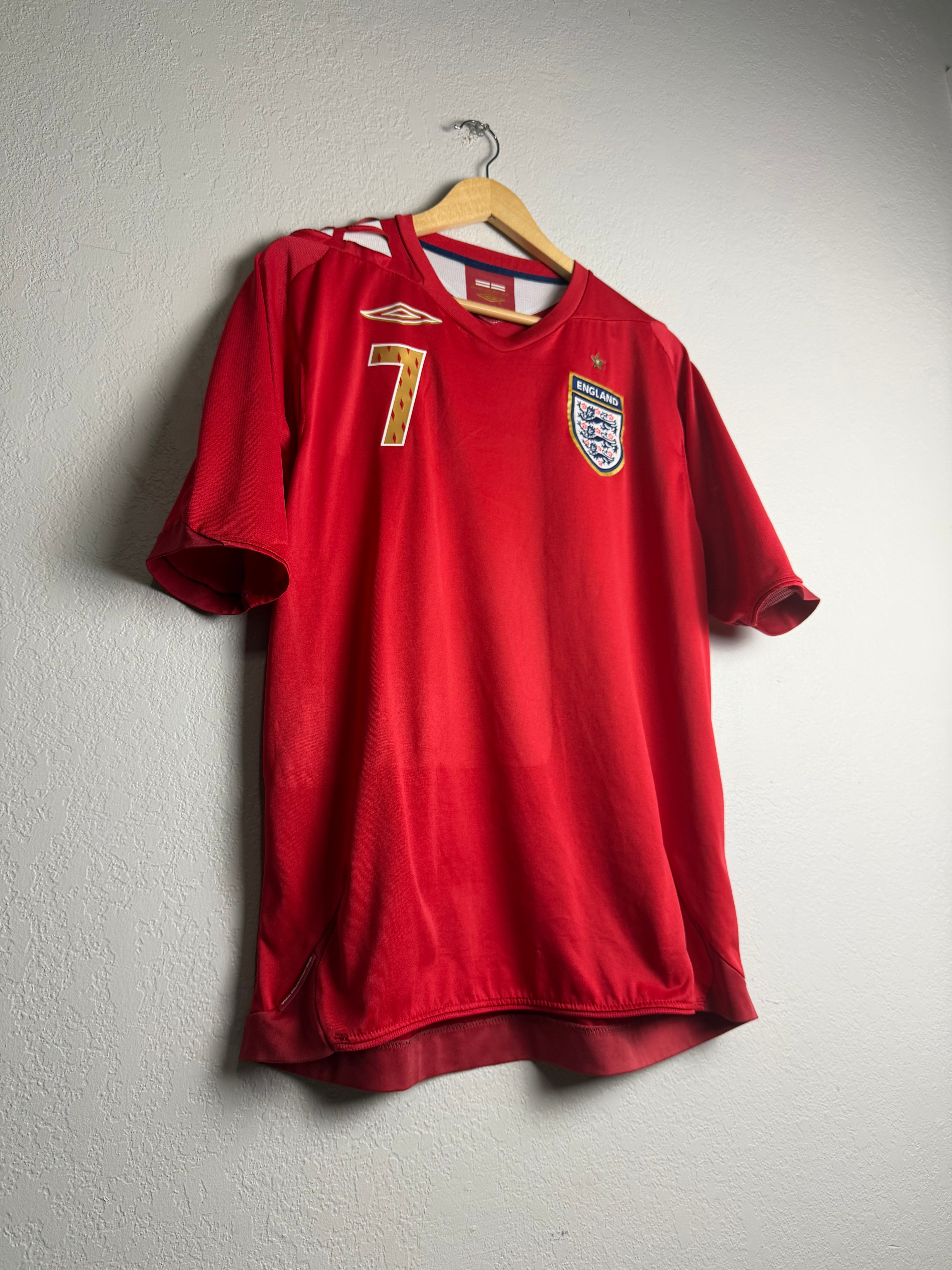 England National Team 2007/08 Away Jersey #7 Beckham