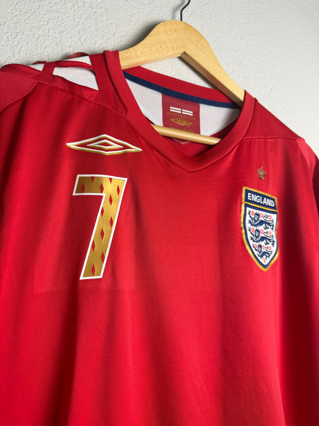 England National Team 2007/08 Away Jersey #7 Beckham