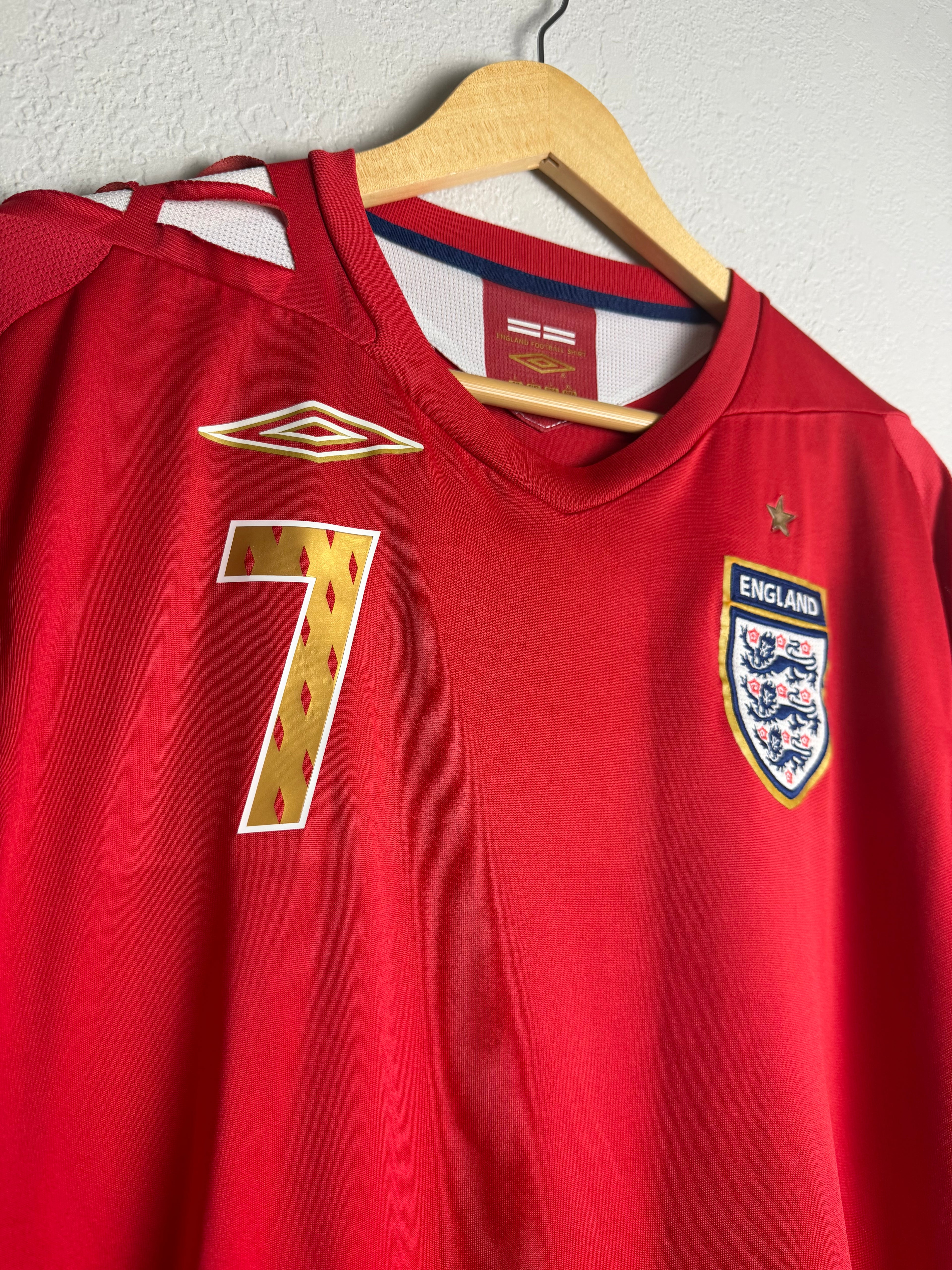 England National Team 2007/08 Away Jersey #7 Beckham