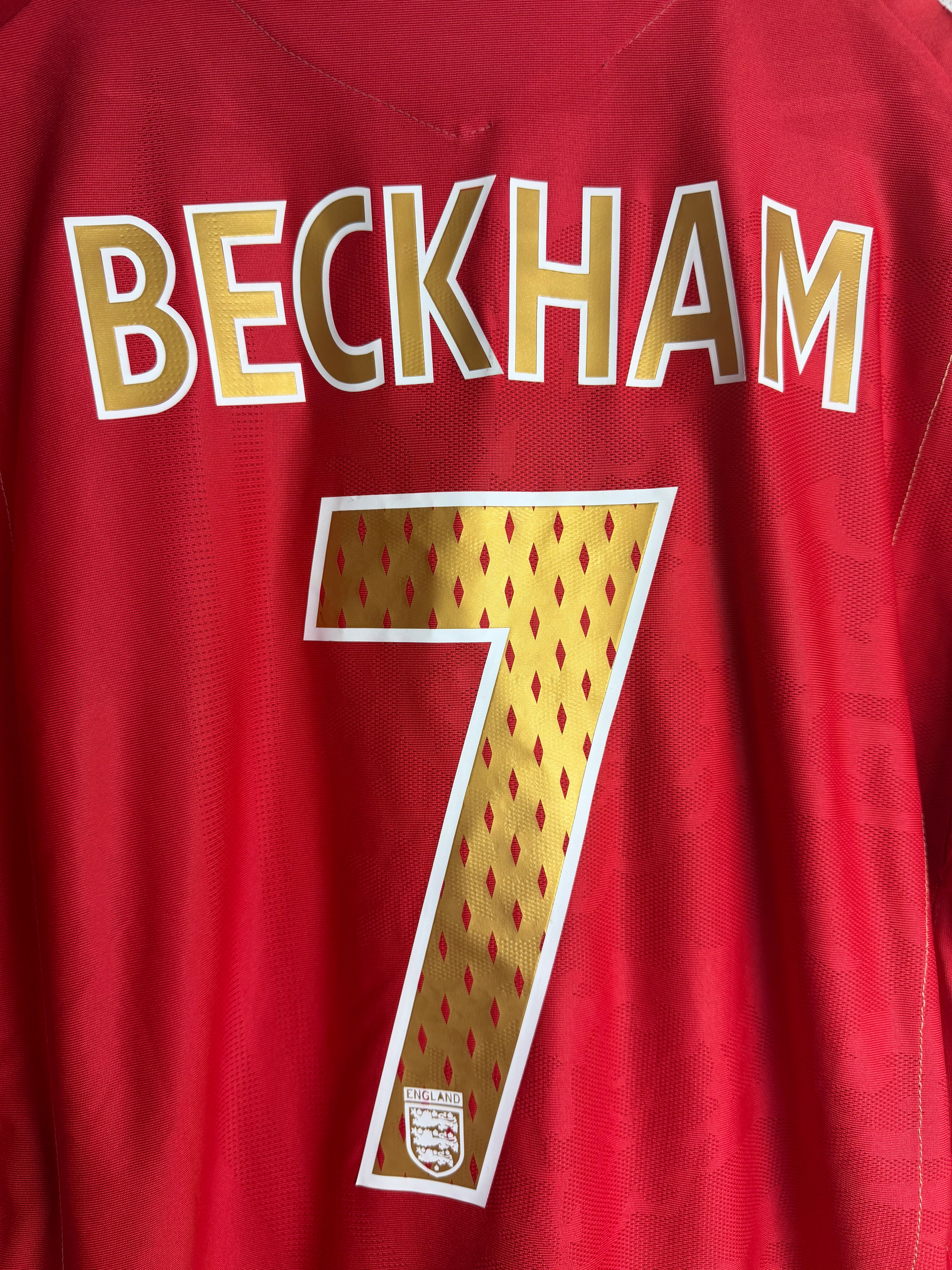 England National Team 2007/08 Away Jersey #7 Beckham