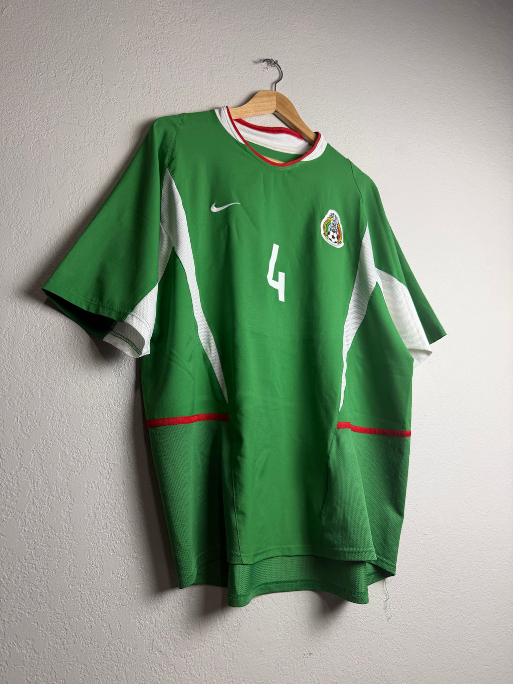 Mexico National Team 2002/03 Home Jersey #4 Marquez