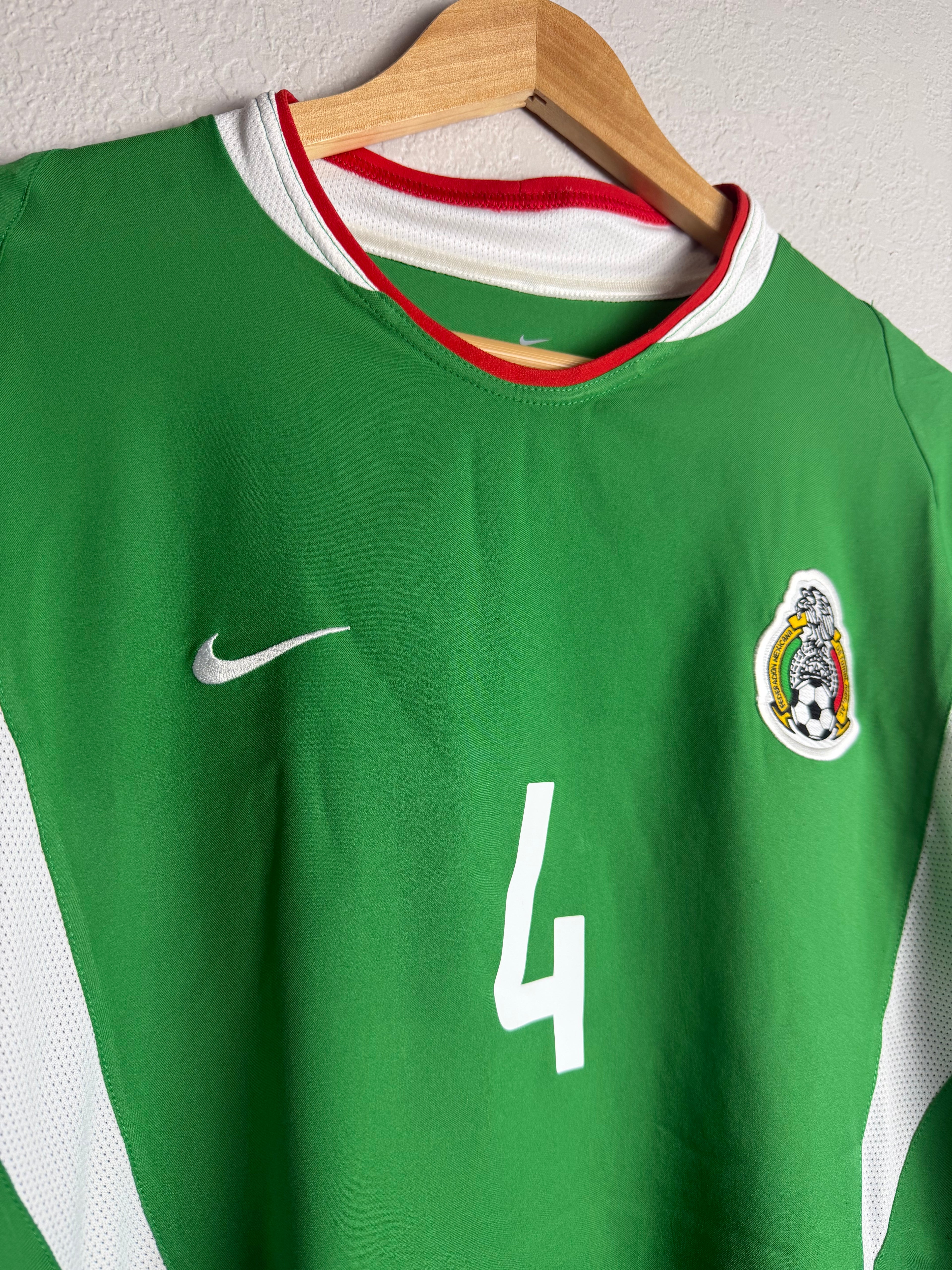 Mexico National Team 2002/03 Home Jersey #4 Marquez